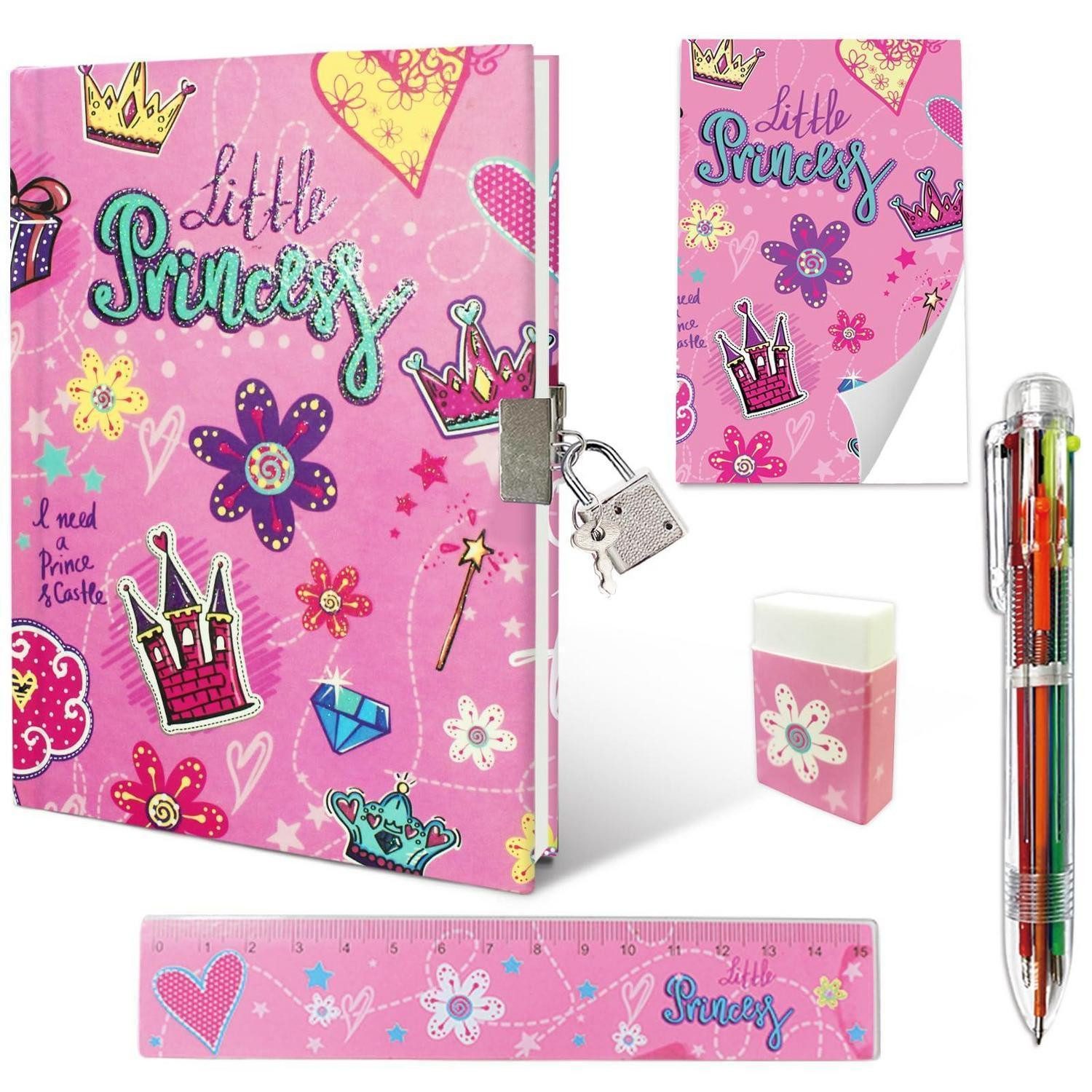 LuxusKollektion Tagebuch Tagebuch Set Mädchen mit Schloss Prinzessin