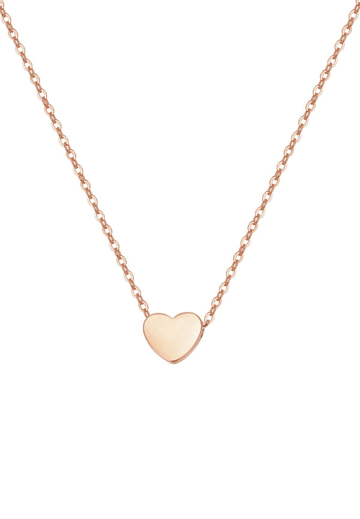 Hey Happiness Herzkette Sweetheart Anhänger Halskette Damen, Vergoldet 18K günstig online kaufen