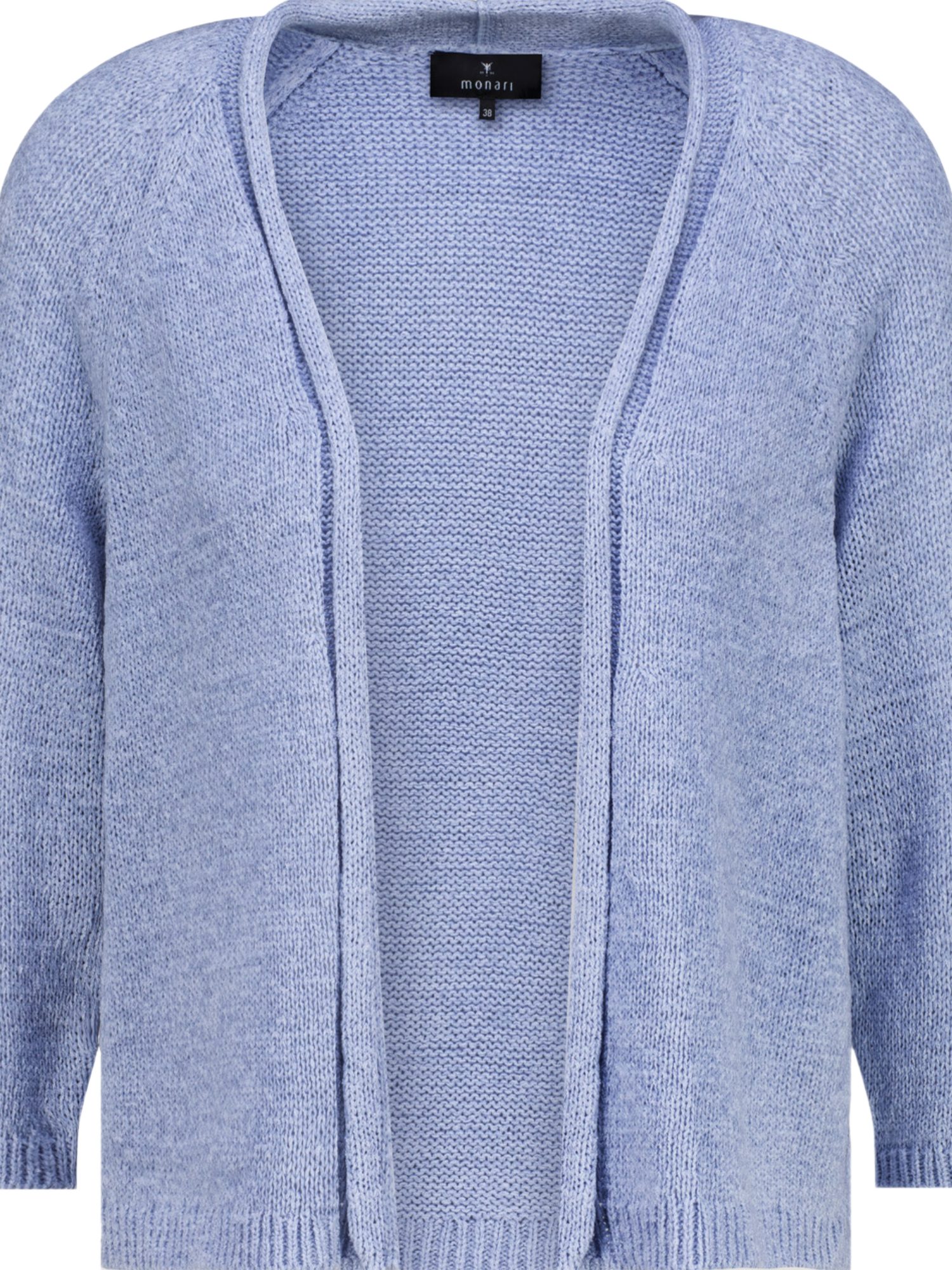 Monari Strickjacke blau,Casual,Polyacryl,Unifarben,3/4 Arm,Regular Fit