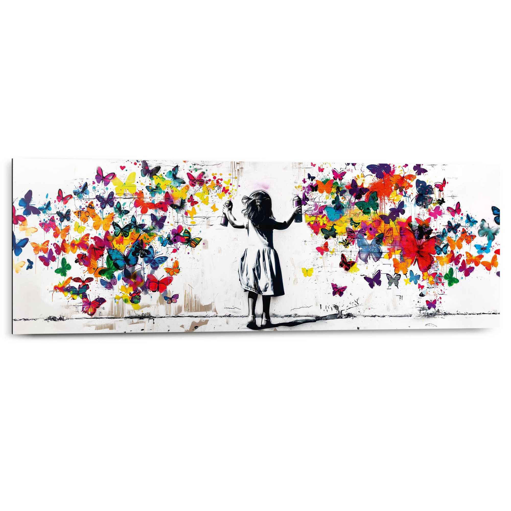 Reinders! Deco-Panel Graffiti-Schmetterlinge, Teenager Zimmer - Mehrfarbig günstig online kaufen