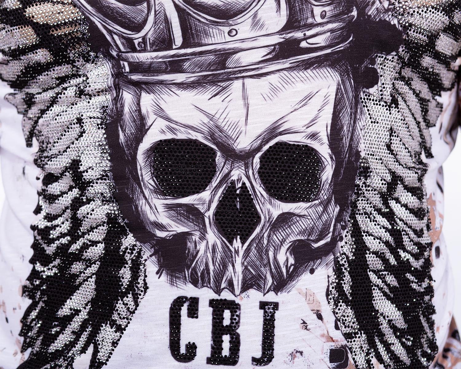 Cipo & Baxx Longsleeve Herren Longsleeve BA-CL494 Markenschriftzug auf der Brust