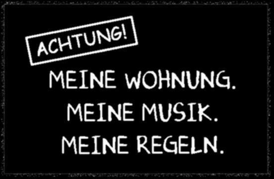 Fußmatte Meine Wohnung, HANSE Home, rechteckig, Höhe: 0,7 mm, mit Spruch,  mit Schriftzug, Robust, Pflegeleicht, Rutschhemmend