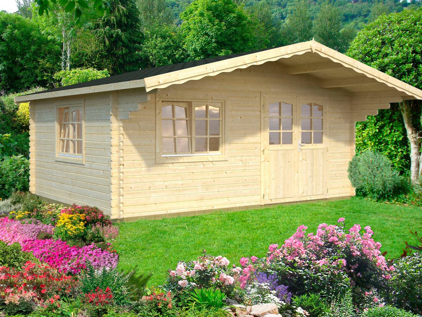 Thumbnail - Palmako Gartenhaus Sally, BxT: 577x560 cm, 19,1 qm