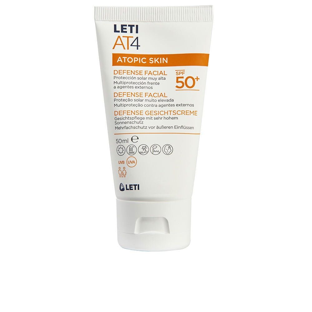 LETI Sonnenschutzfluid Leti At4 Defense Gesichtsbehandlung SPF50+