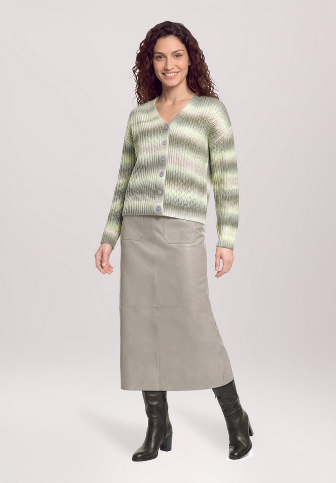 Cartoon Strickjacke Damen mit V-Ausschnitt (1-tlg)