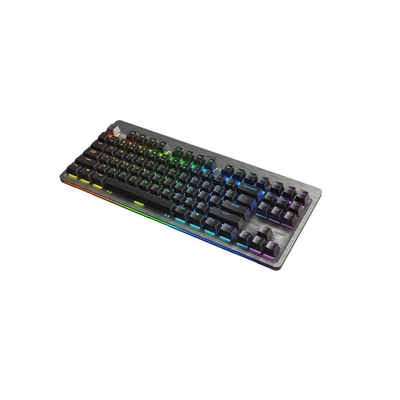 Mountain Everest Core TKL MX Blue Gaming-Tastatur (Everest Core TKL, MX Blue, ANSI, QWERTY, US Layout, mechanisch, grau)