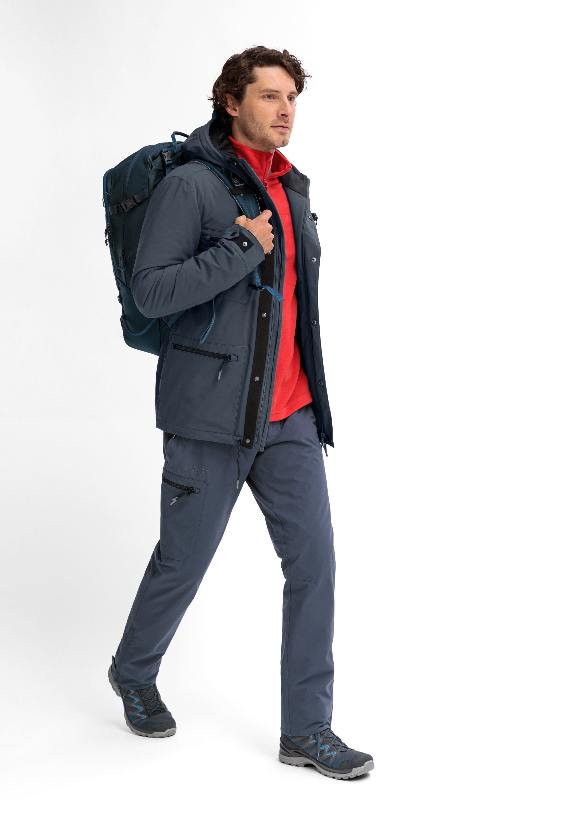 Maier Sports Funktionsjacke R3 Zed M Herren Jacke, wasserdichte Outdoorjacke, Regular Fit