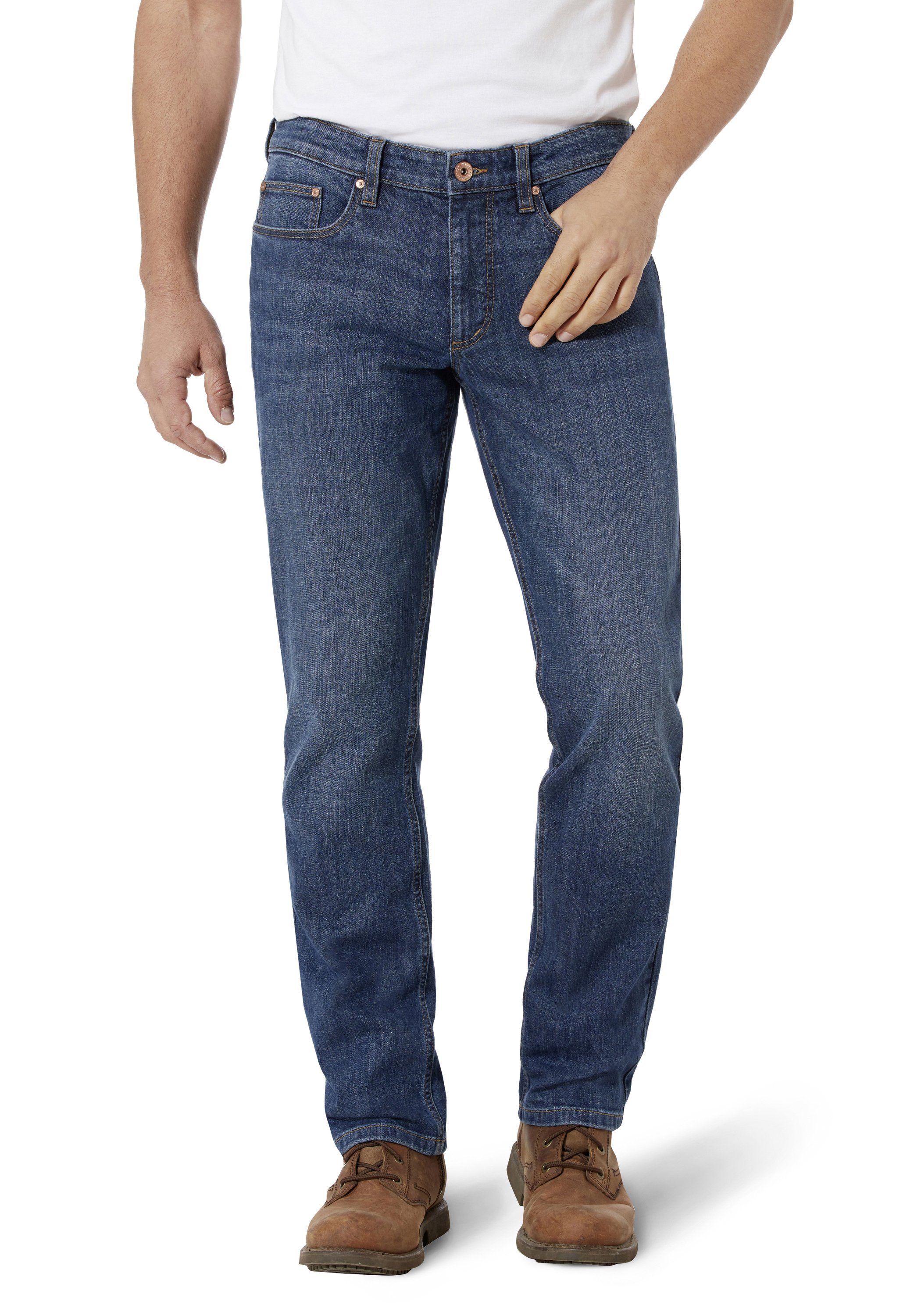 HERO by John Medoox 5-Pocket-Jeans Denver Regular Straight Stretch midblue used