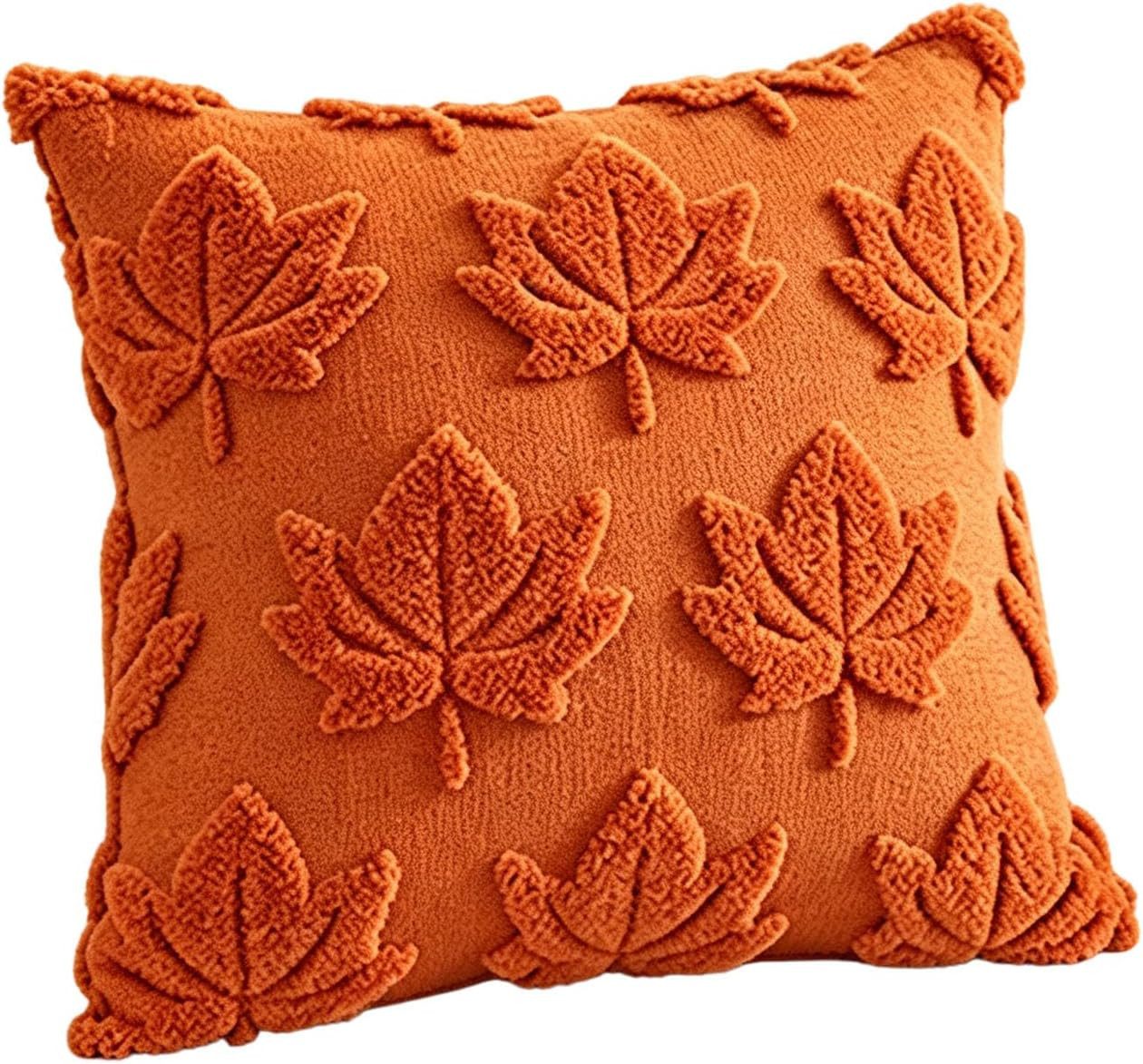 Sorvyzxn Kissenbezüge Ahornblatt-Herbst-Kissenbezüge, 45 x 45 cm, 2er-Set, für Herbsternte, Thanksgiving und Halloween,Sofa- oder Bettdekoration