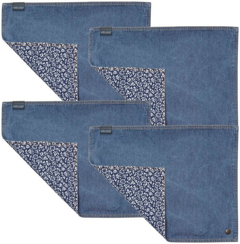 Platzset, Jeans Sweet Allysum, LAURA ASHLEY BLUEPRINT COLLECTABLES, (Set,  4-St)