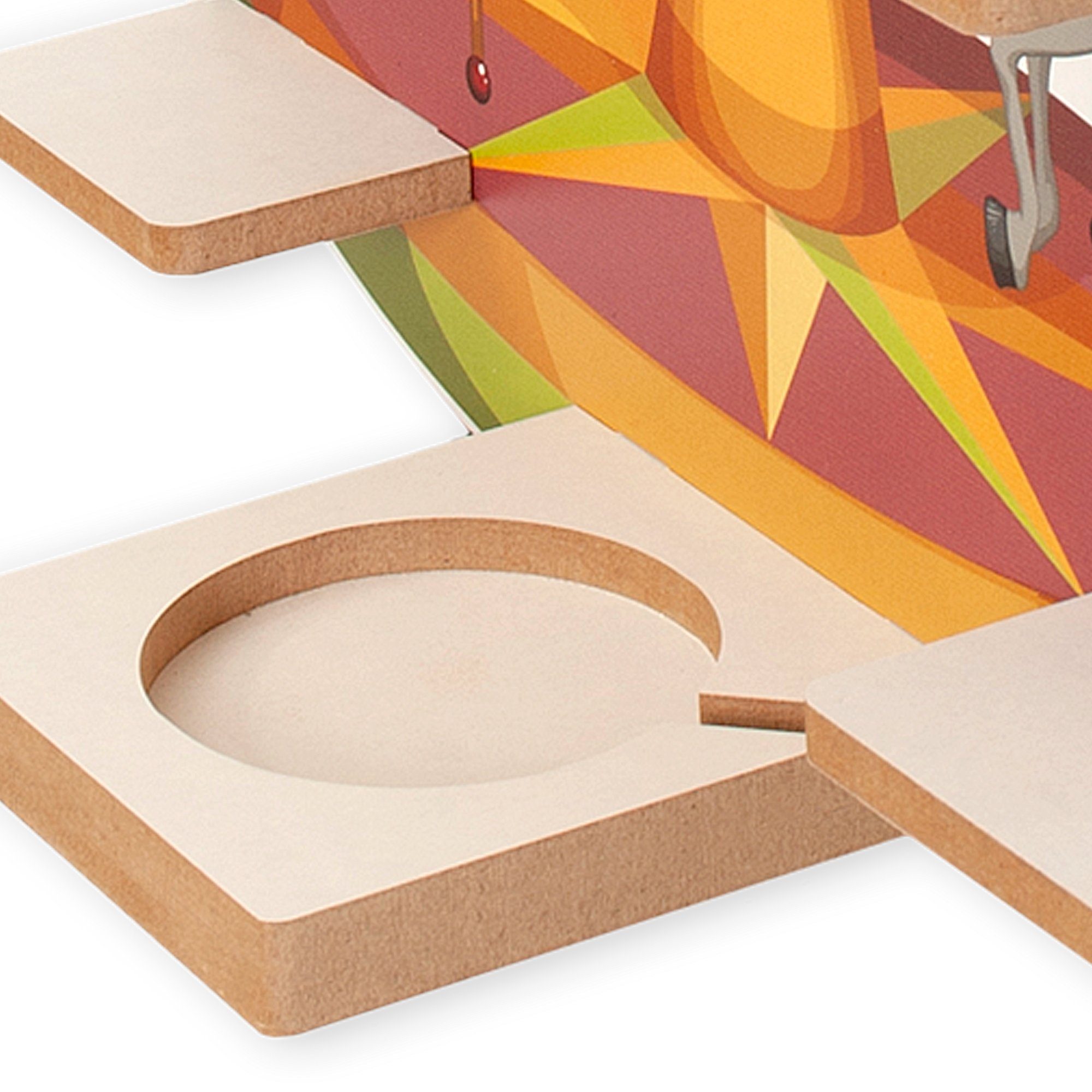 Kreative Feder Kinderregal und TONIE-BOX TONIES Metallplättchen inkl. MUSIKBOX-REGAL für 40 Karussell