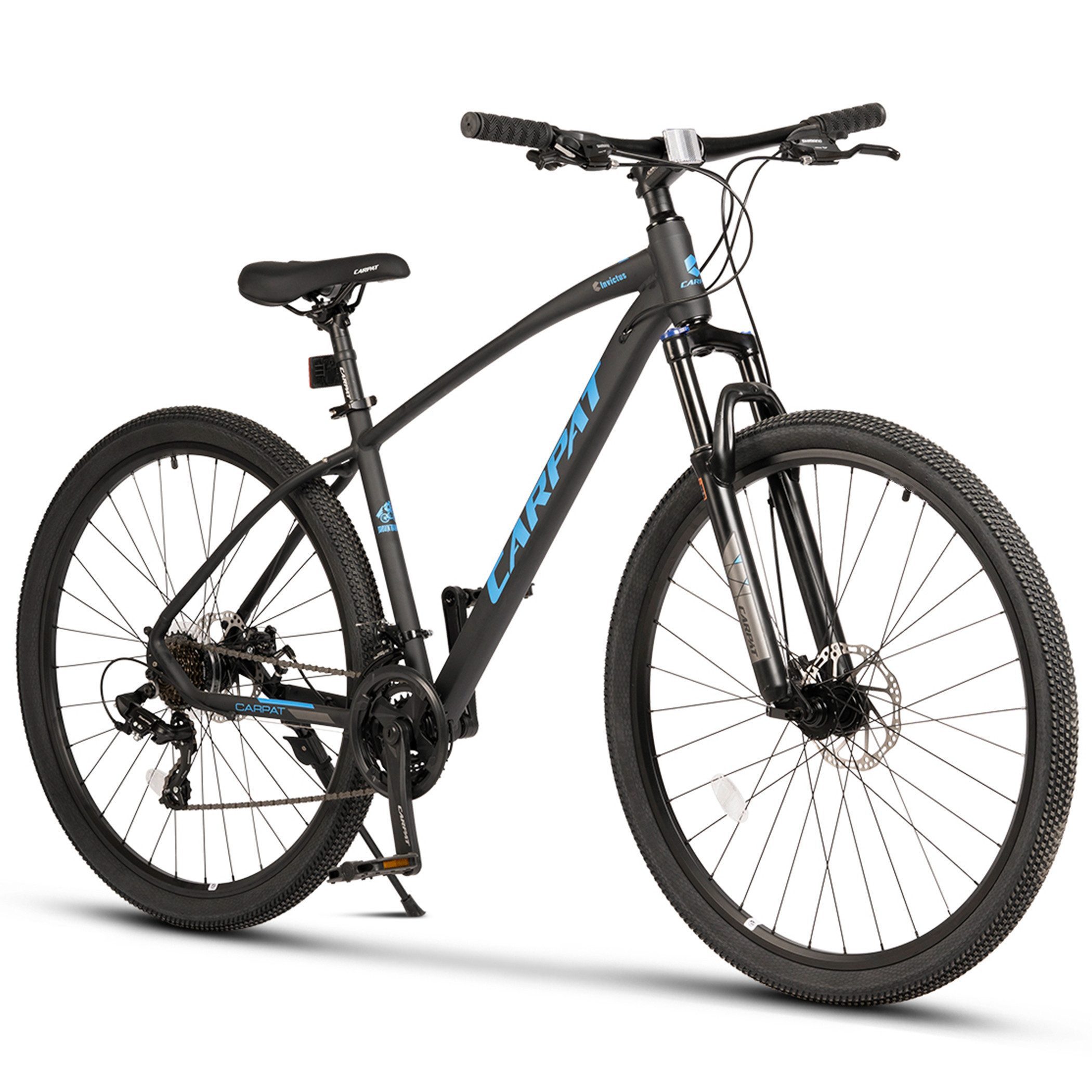 CARPAT SPORT Mountainbike 27,5 29 Zoll MTB Fahrrad für Herren Damen, 21 Gang Shimano TZ Tourney Schaltwerk, Kettenschaltung, (Aluminium Rahmen, Mechanische Scheibenbremse), Hardtail Fahrrad