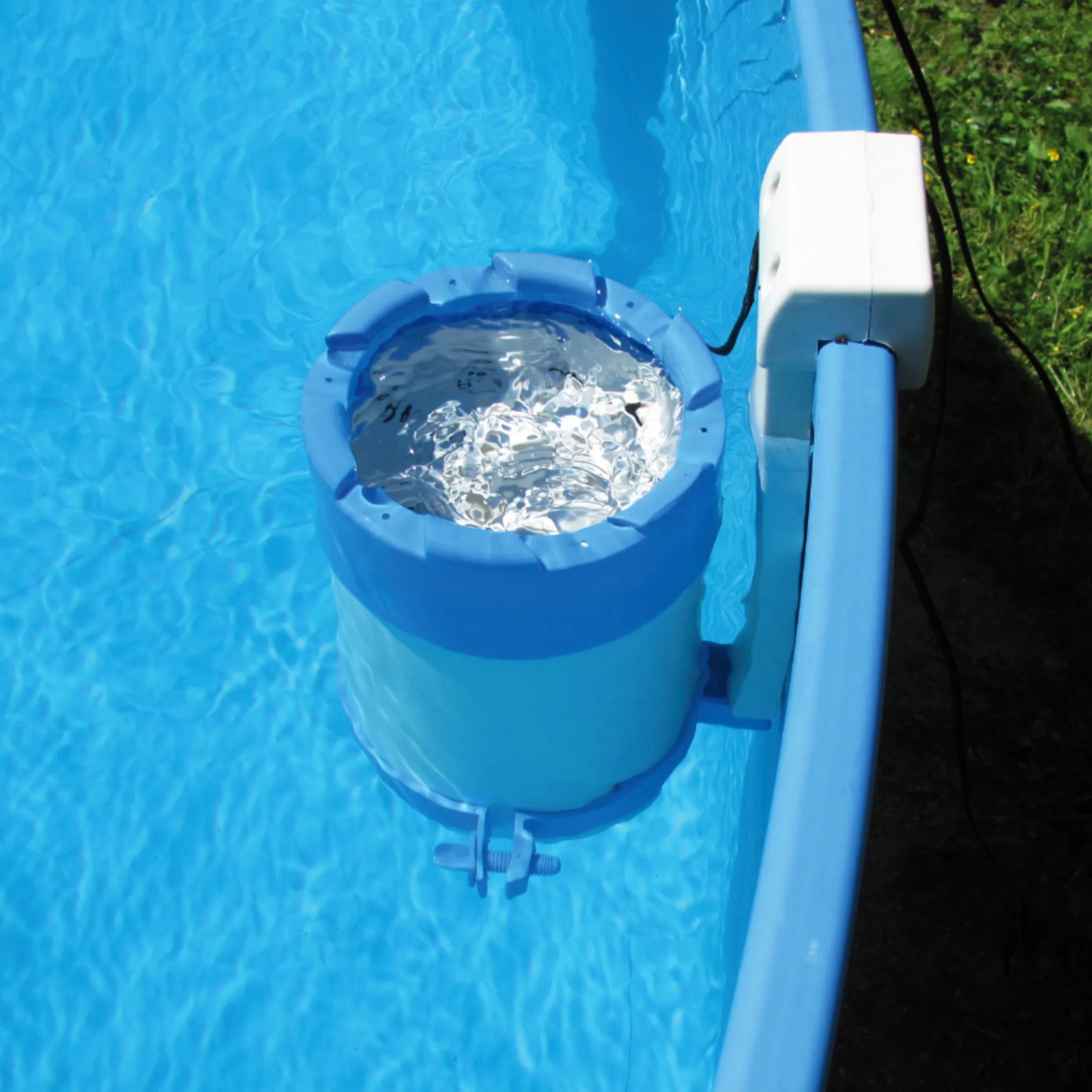 HAF Skimmer Azuro Skimmerfilter 2000 12V Pool Skimmer 2m³/h Pool Innenwand Filter (Einbau Skimmer für Pool Innenwand, Kartuschenfilter mit 2m³/h), Für Stahlwand – Bild 2 von 5