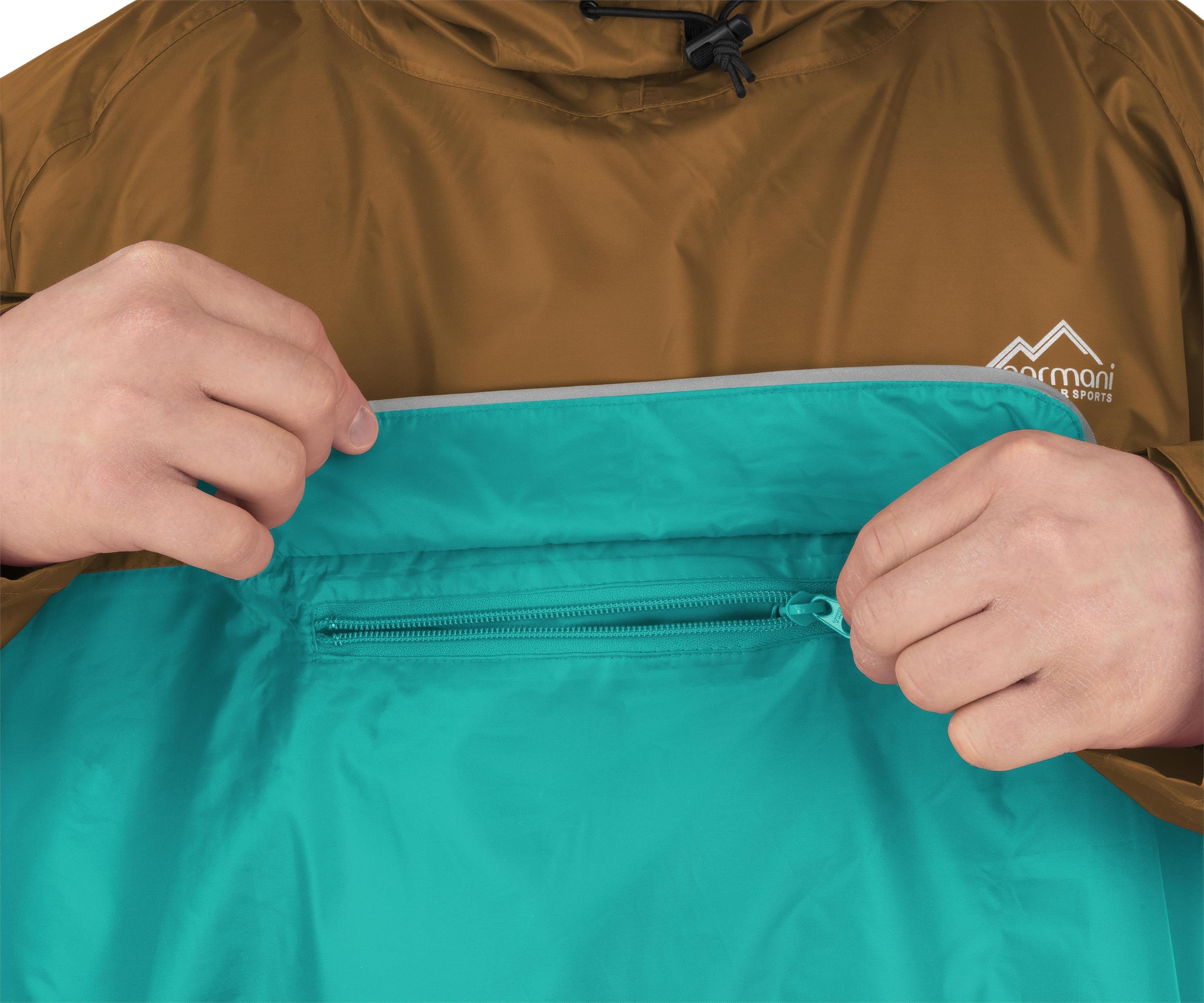 Normani Outdoor Regenponcho - 6000 Mm Wassersäule Mit Kapuze