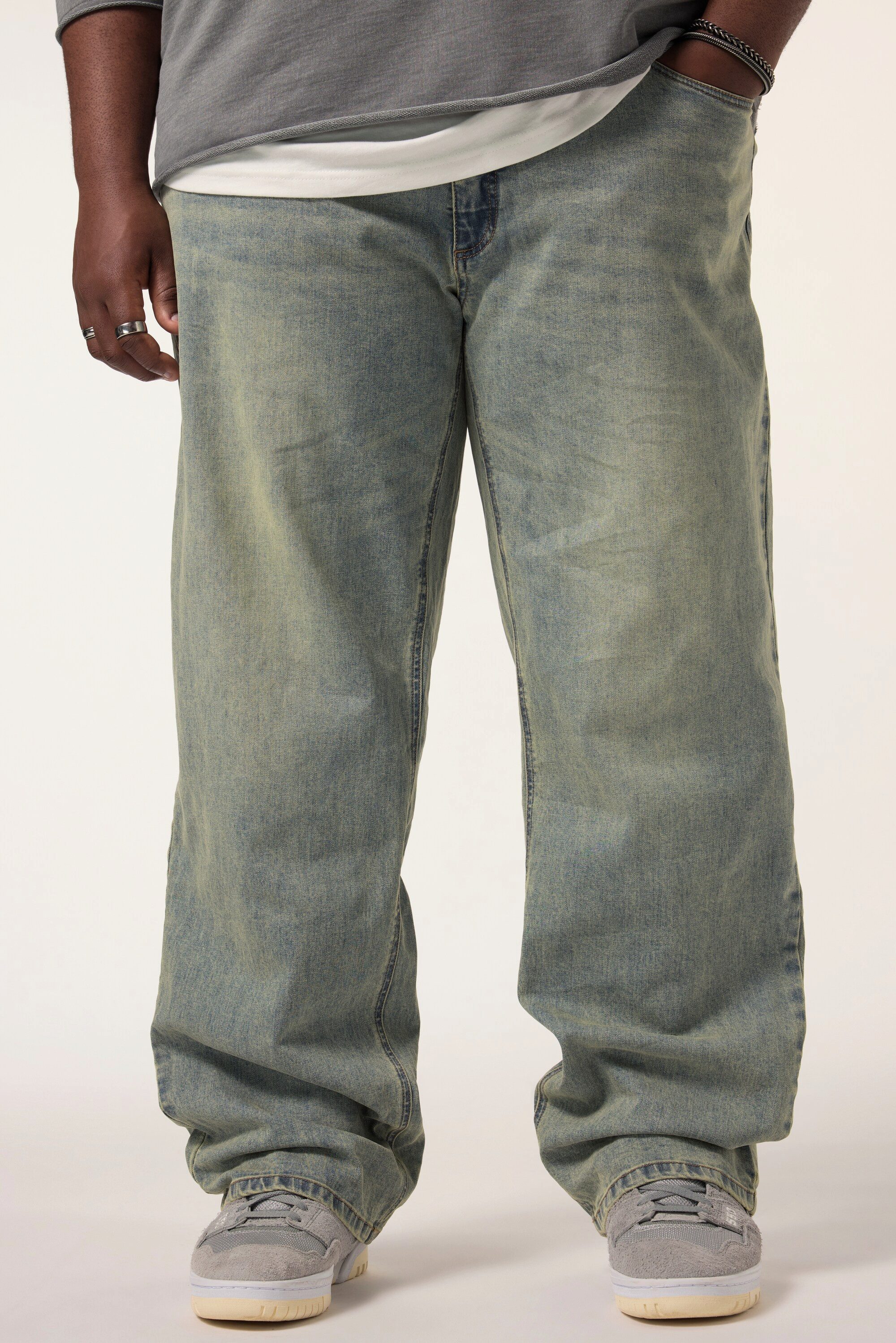 STHUGE 5-Pocket-Jeans STHUGE Jeans Baggy Fit 5-Pocket Vintage Look günstig online kaufen