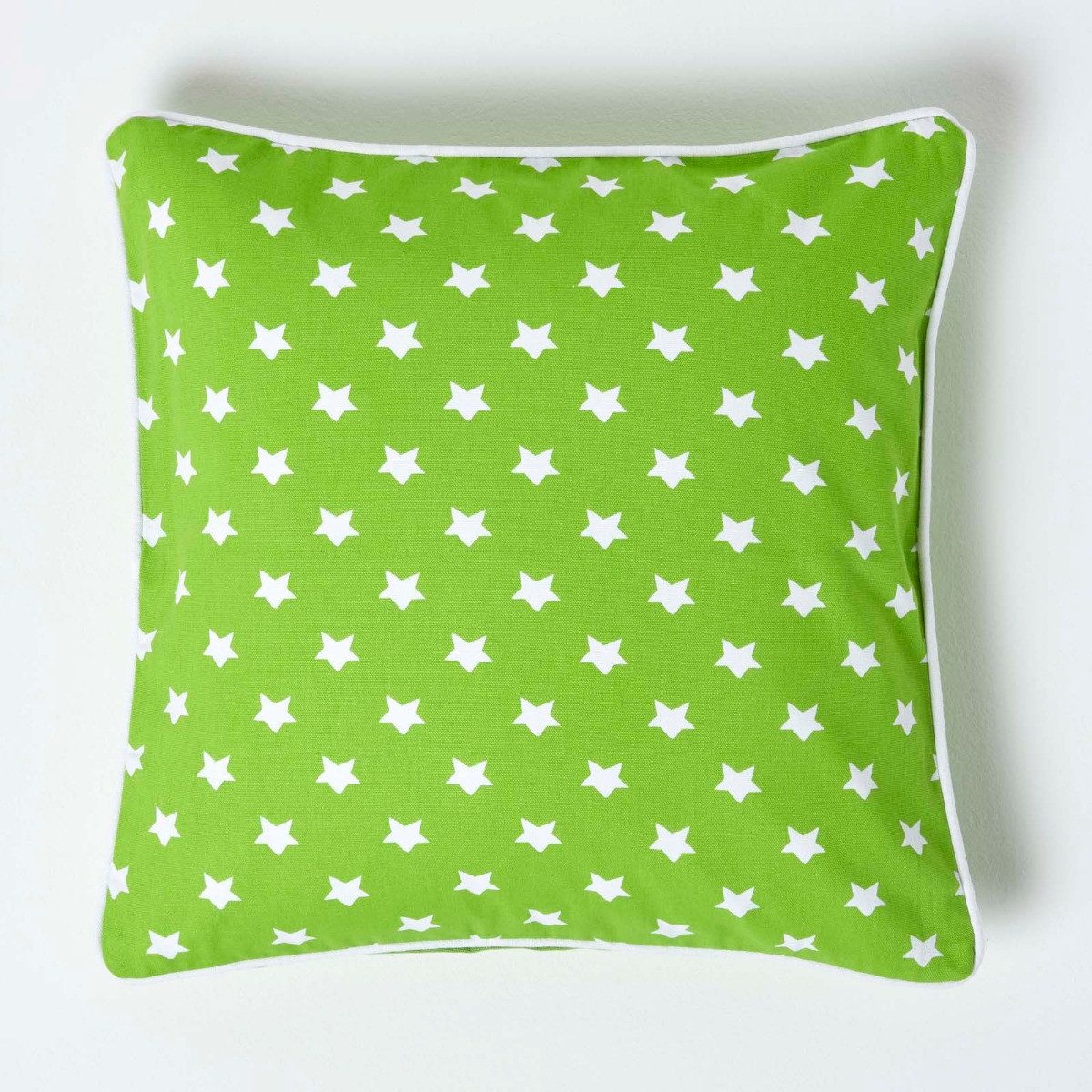 Kissenbezüge Kissenbezug aus Baumwolle mit Sternen, grün, 45 x 45 cm, Homescapes
