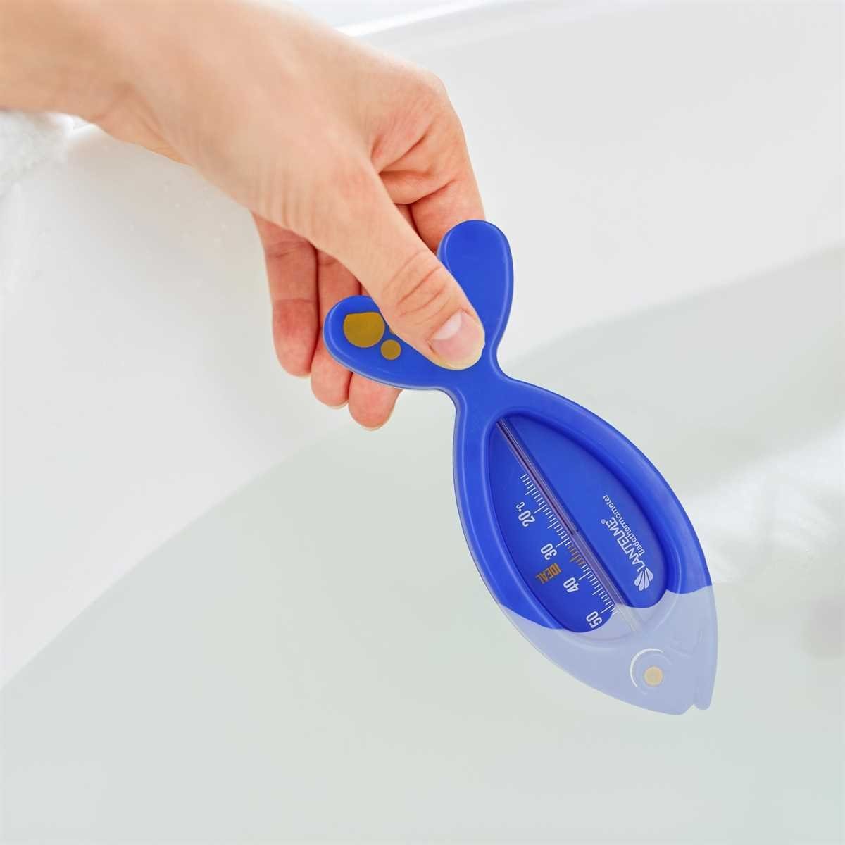 Lantelme Badethermometer Fisch Badewannen Thermometer für Baby Kinder Badewasser Temperatur, Spar-Set 1-tlg., Stückzahl und Farbe wählbar, Bade Wasserthermometer Analog, Schwimmend, Idealtemperatur Anzeige