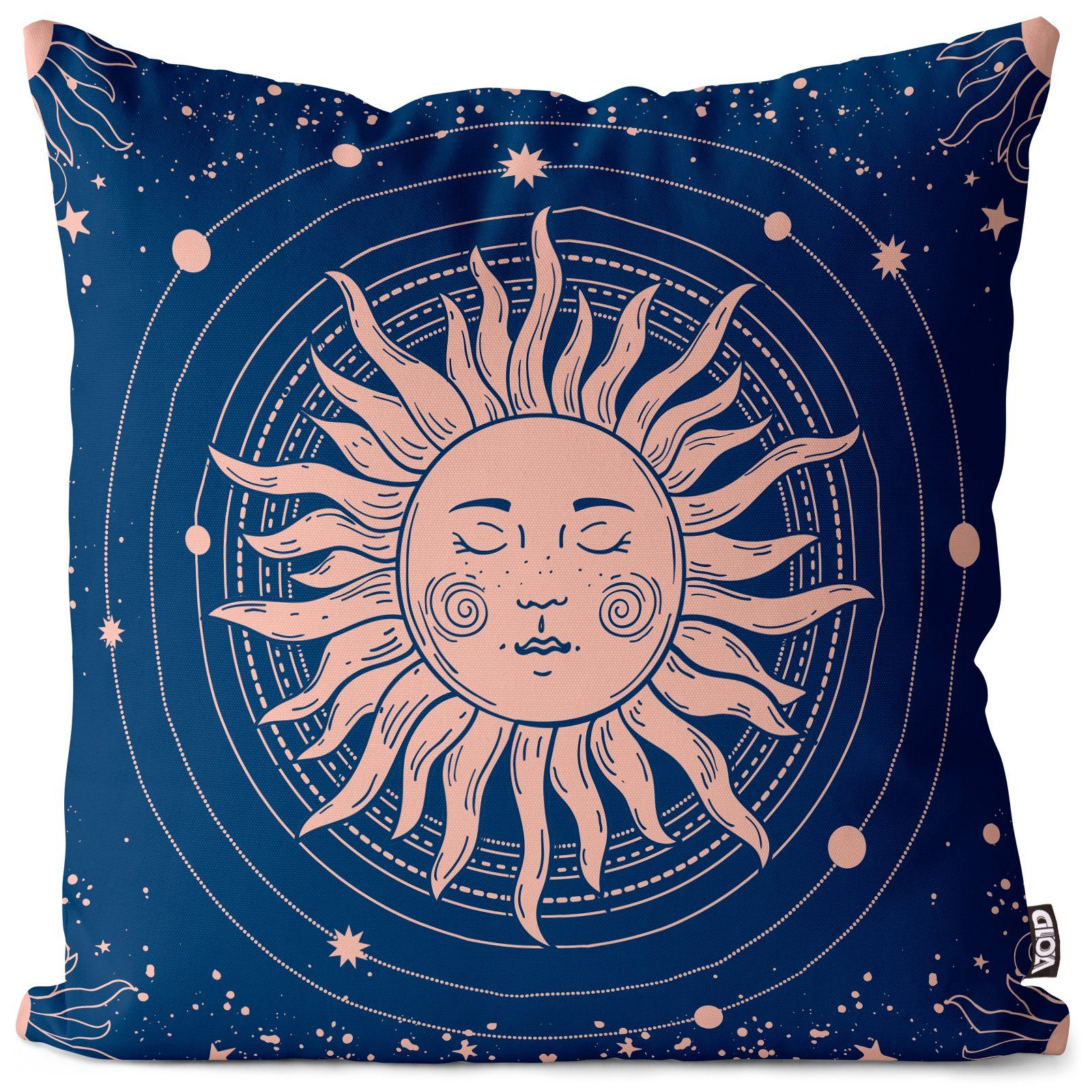 VOID Kissenbezug, (1 Stück), Himmel Weltall Sternzeichen Sonne Mond Sterne Planeten Nacht Romantis