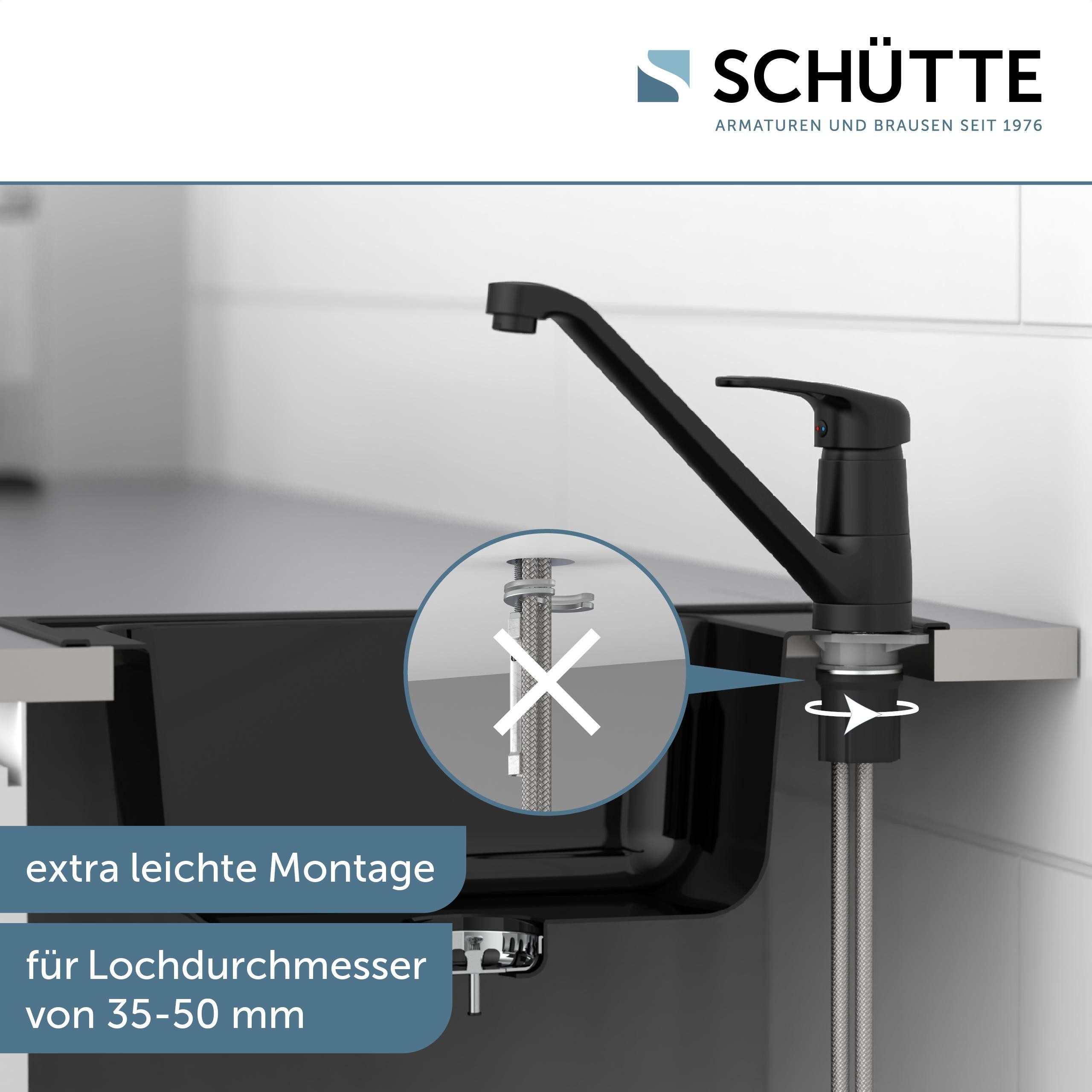 Thumbnail - Schütte Spültischarmatur GRANDE 150° schwenkbar, geräuscharme Kartusche, Marken-Mischdüse