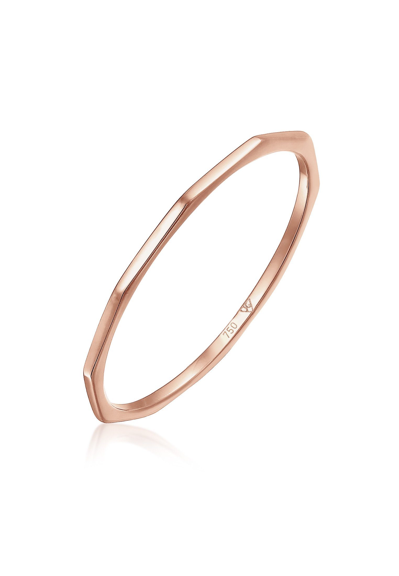 Elli Premium Fingerring Kantiges Design 750 günstig online kaufen