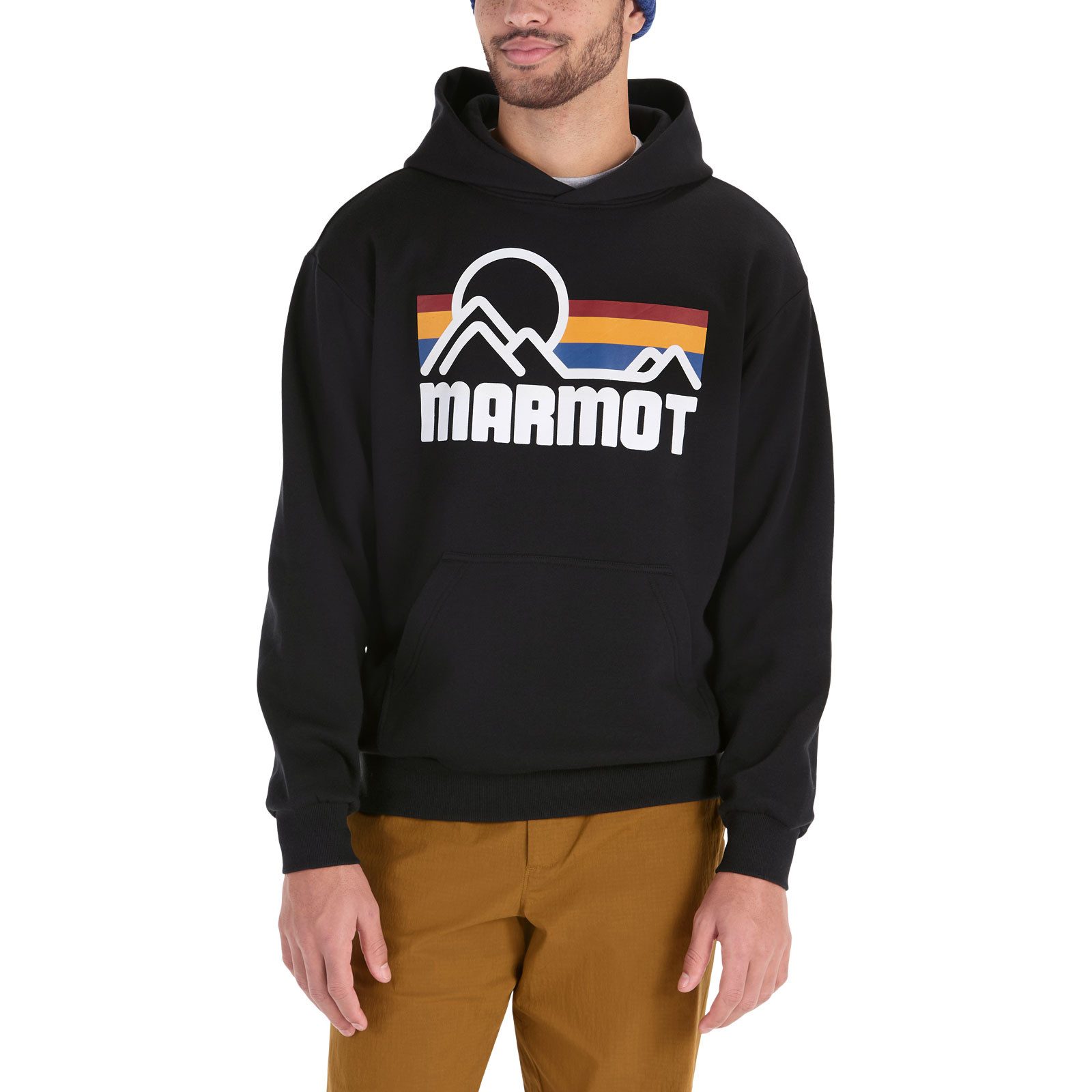 Marmot Kapuzenpullover Coastal Hoody mit Marmot-Grafik in Siebdruck auf der Brust