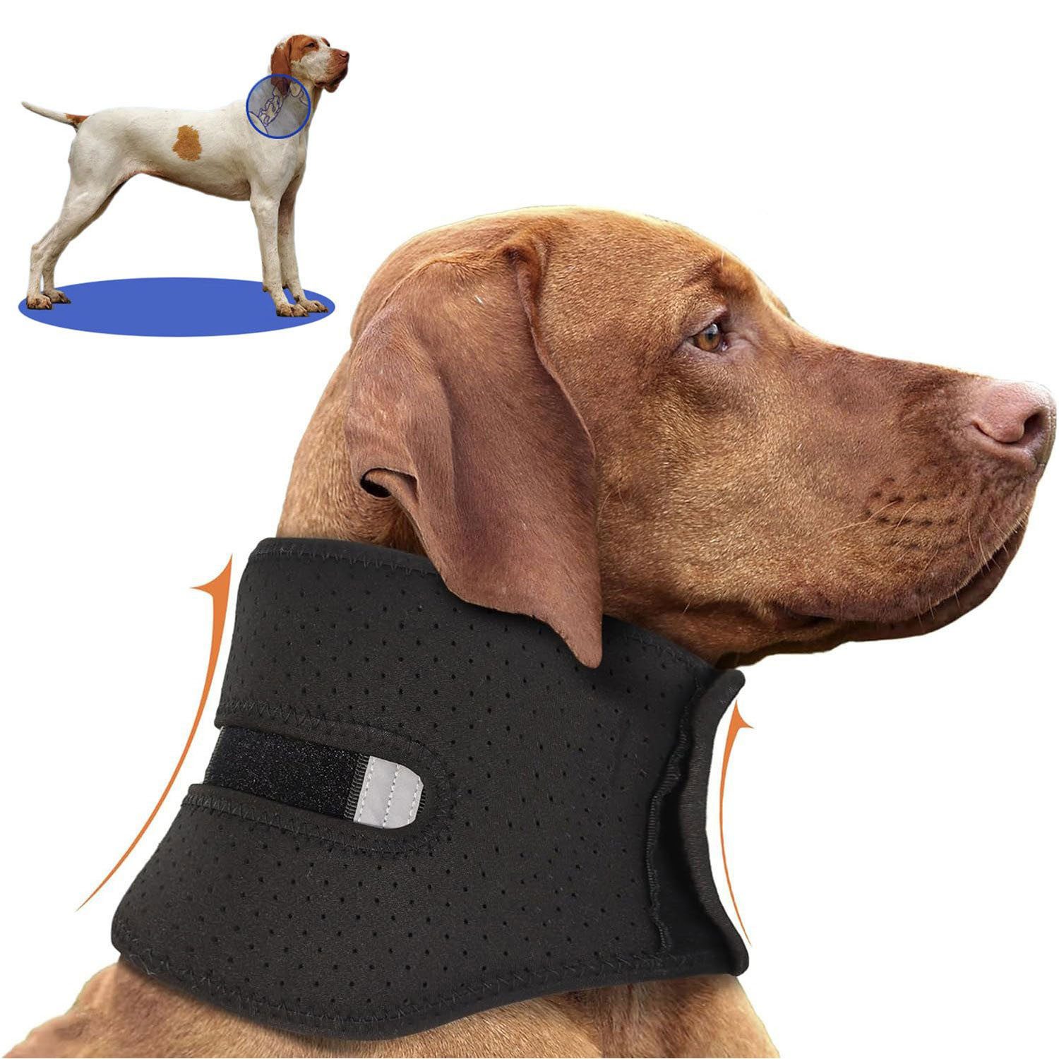 Schutzkragen Verstellbare Hundehalskrause, atmungsaktiv, reflektierendes Design