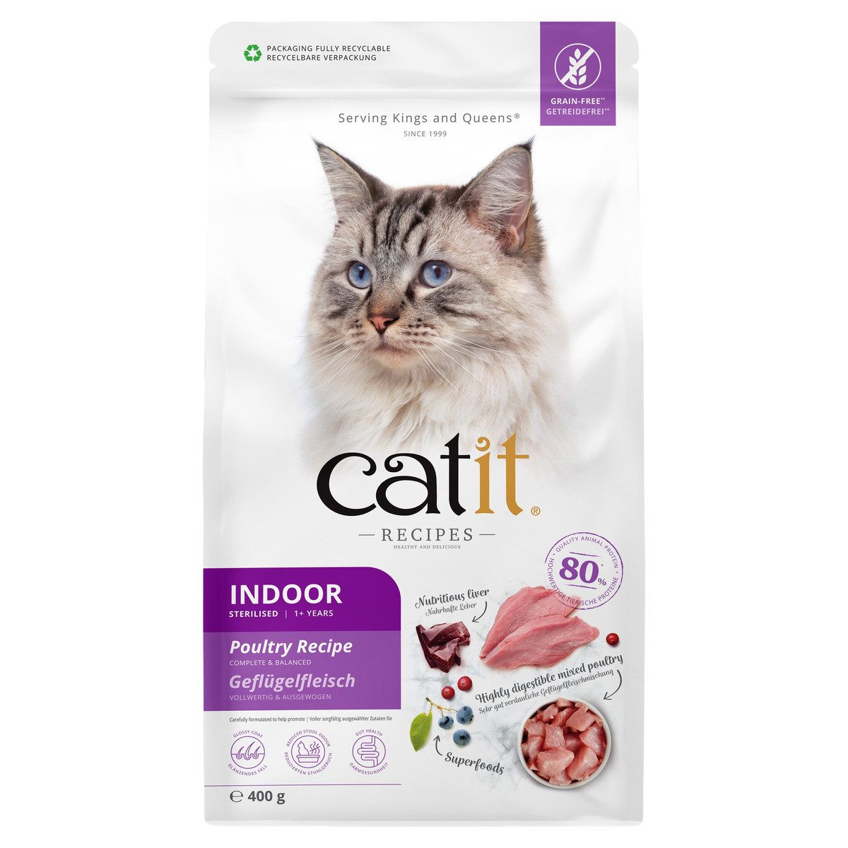 Catit Recipes Adult Indoor 400 g, für: Katze