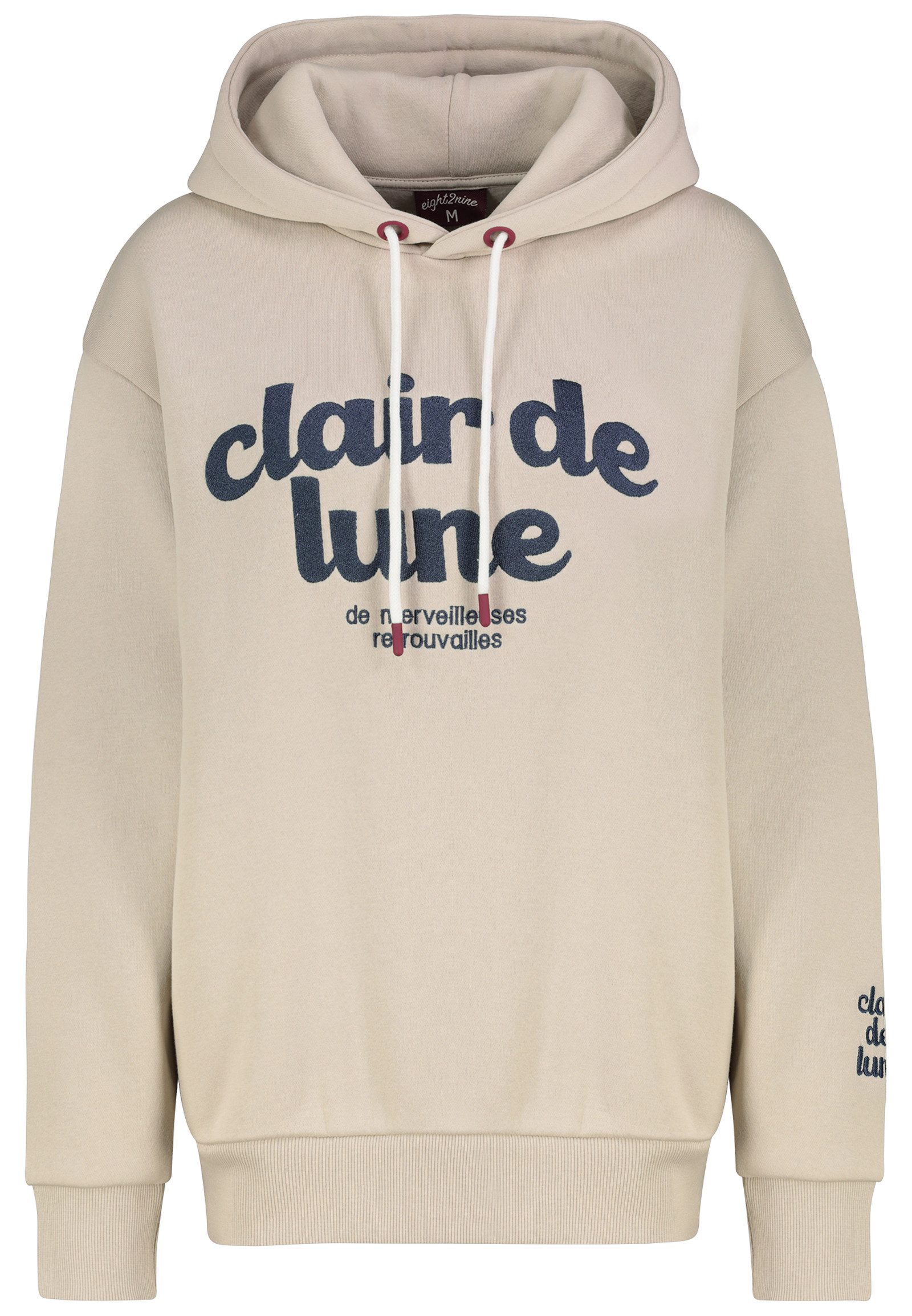 Eight2Nine Hoodie Moderner Frontprint (1-tlg) EIGHT2NINE günstig online kaufen