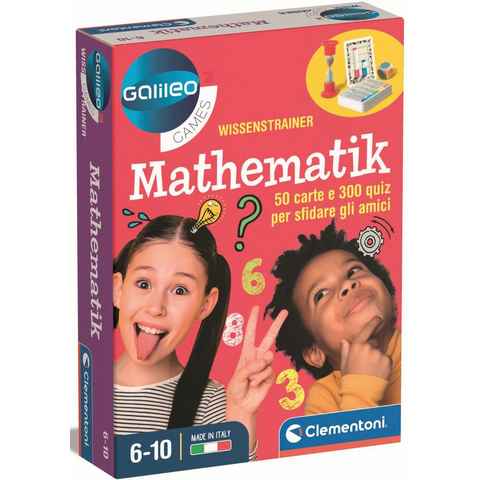 Clementoni® Spiel, Quizspiel Galileo, Wissenstrainer Mathematik, Made in Europe
