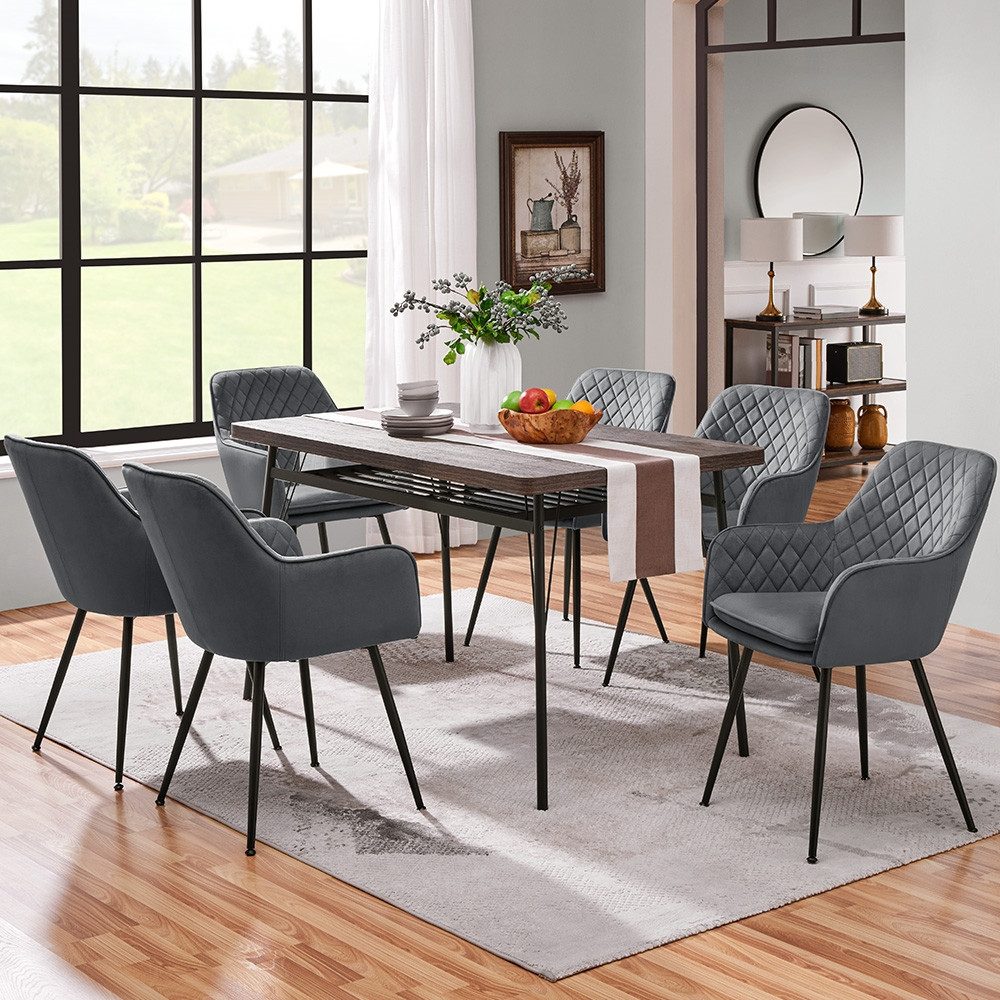 Yaheetech Esszimmerstuhl Küchenstühle (2 St), Stuhl-Set Polsterstühle mit A günstig online kaufen