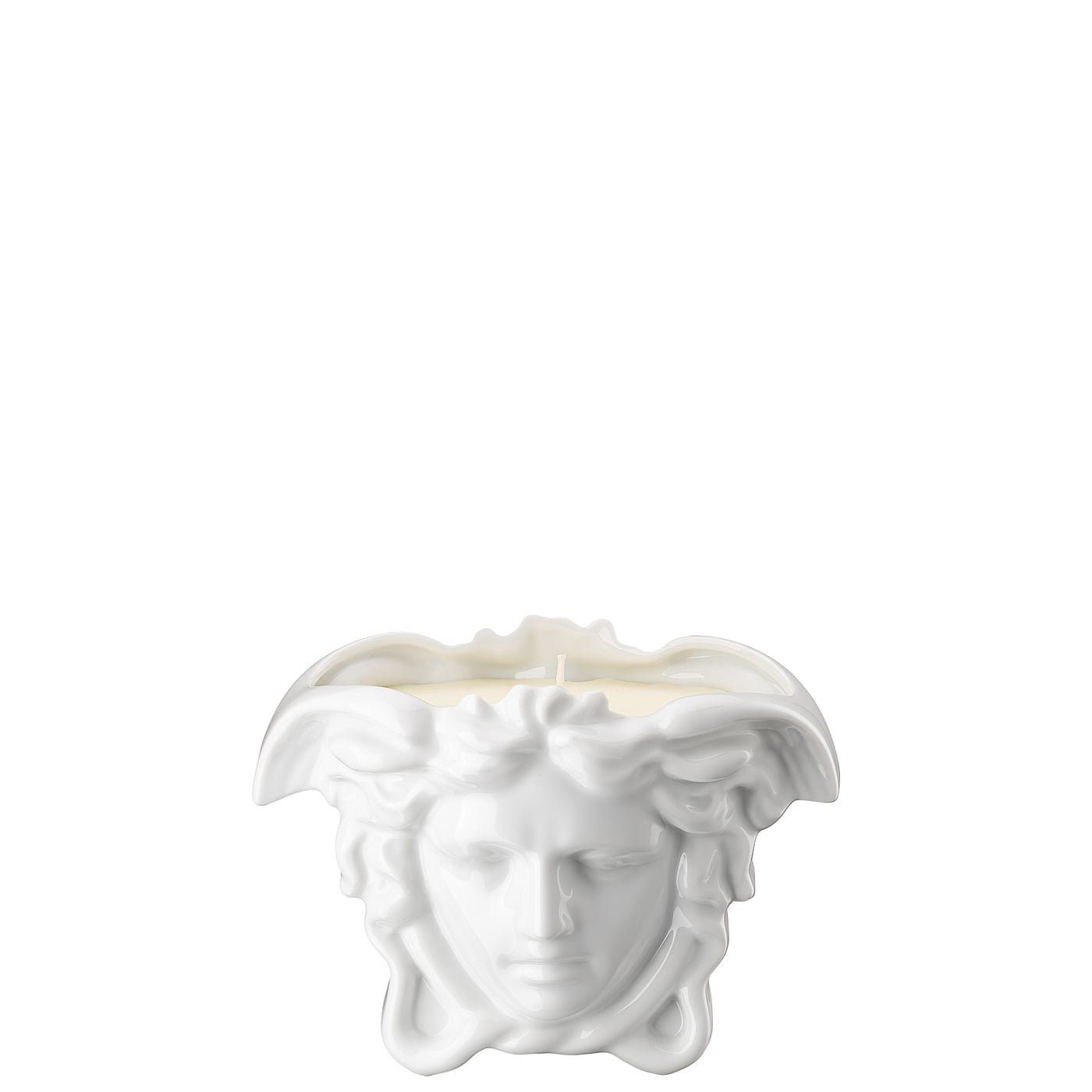 Duftwachs weiß meets Tischlicht Versace mit Grande Teelichthalter Rosenthal Medusa