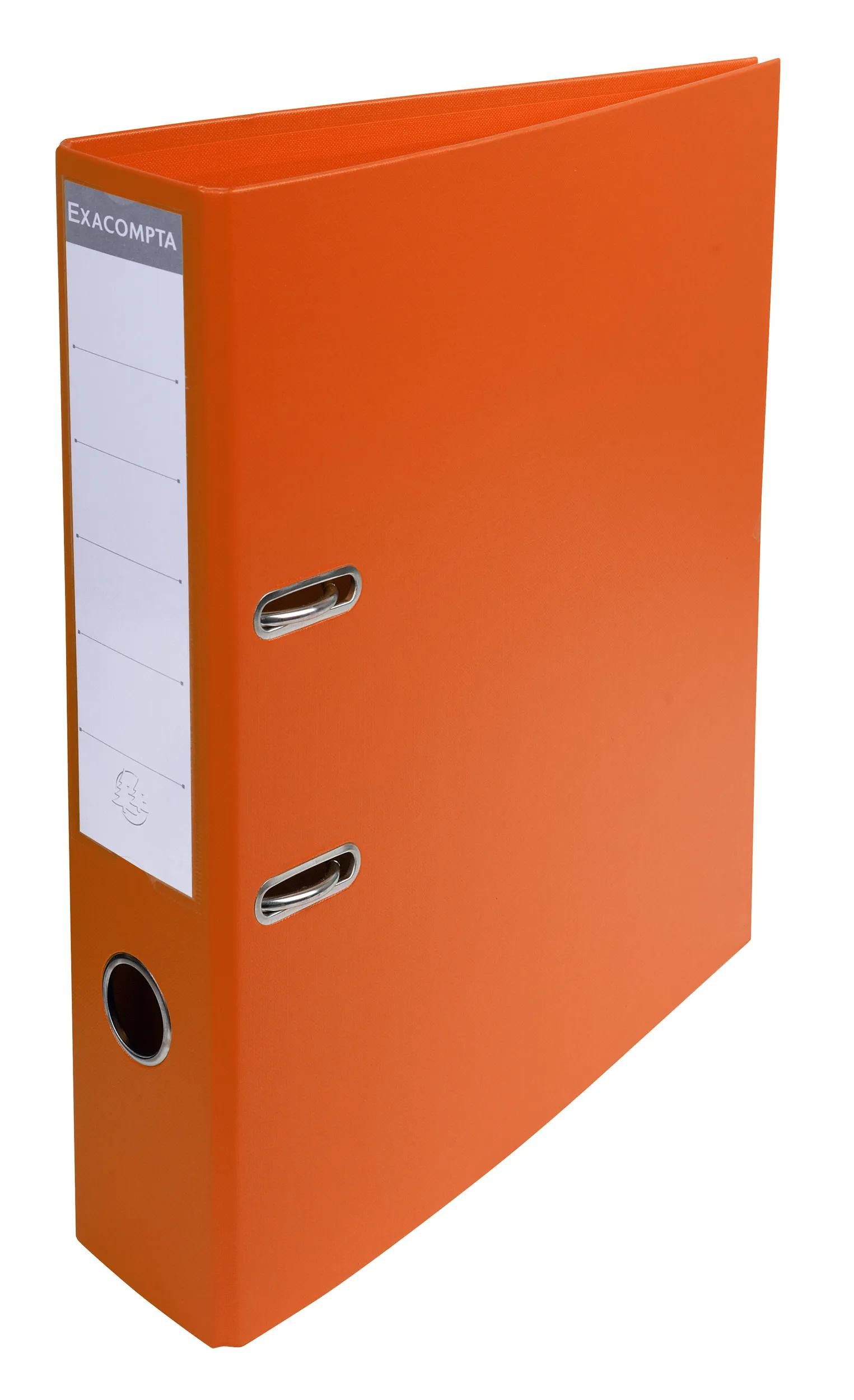 EXACOMPTA Aktenordner 10x Ordner Prem'Touch PVC Rücken 70mm 32x29cm A4 Maxi Orange 53744E, Ordner Kunststoff