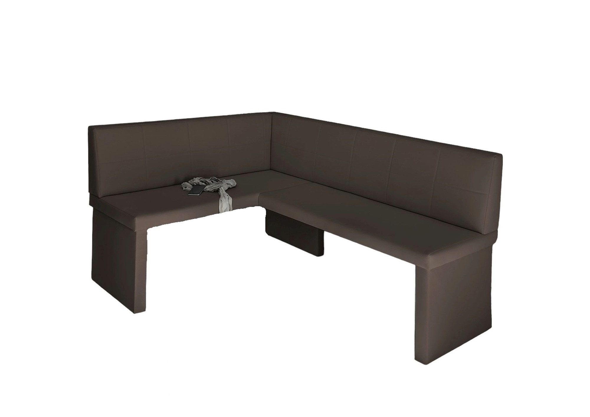 Fun Möbel Eckbank Sitzbank Eckbank „Robin XL" in Kunstleder Madryt Größe 196 x 142cm