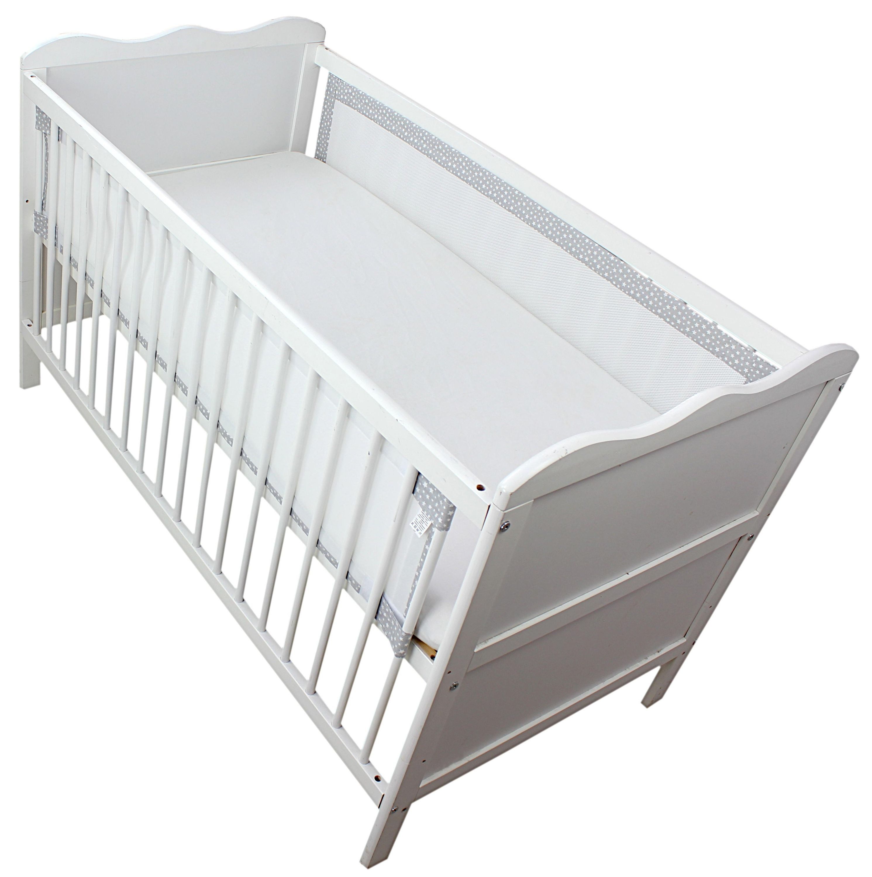 TupTam Bettnestchen TupTam Gitterstäbe Schutz Netz Babybett Nestchen 3D Mesh 2 Pack – Bild 4 von 4