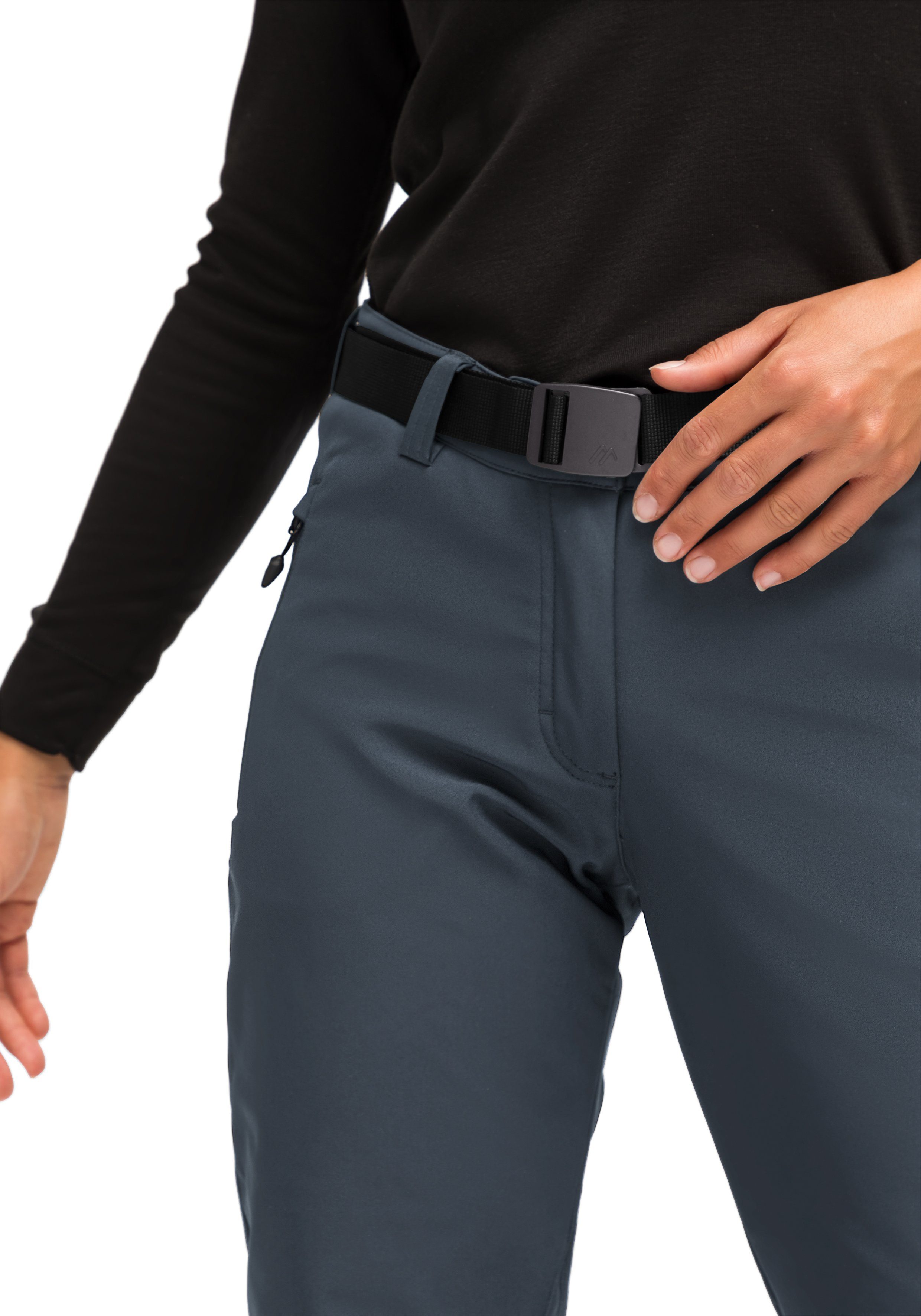 und Funktionshose Warme W Maier Tech Softshellhose, Sports elastisch winddicht Pants grau