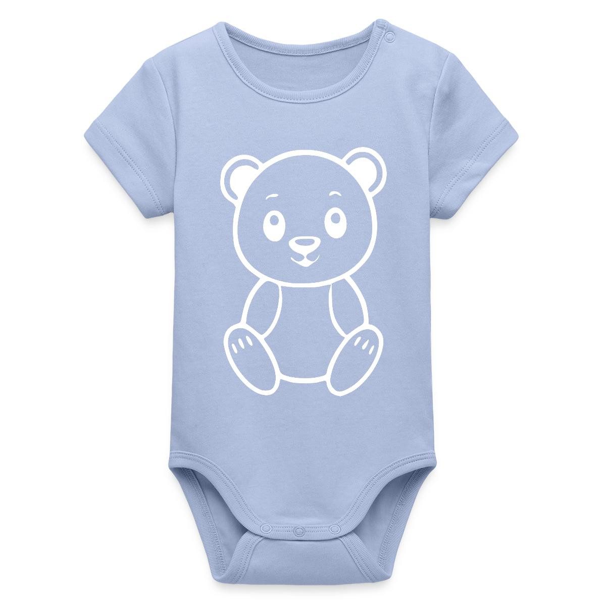 Kurzarmbody Bärchen Bio Kurzarm Baby Body