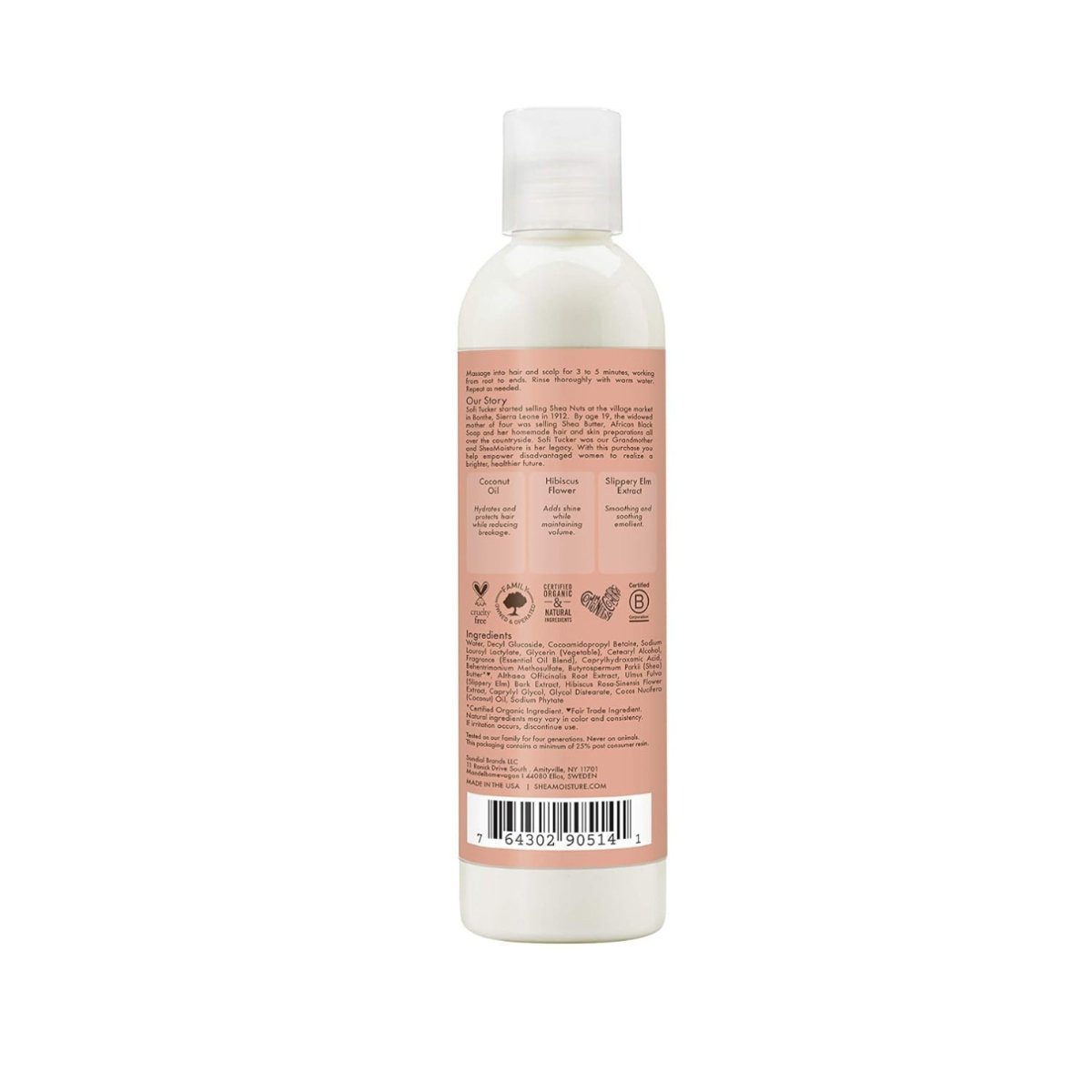 Shea Moisture Haarspülung Shea Moisture Coconut Hibiscus Kids 2 in 1 Shampoo Conditioner 237ml