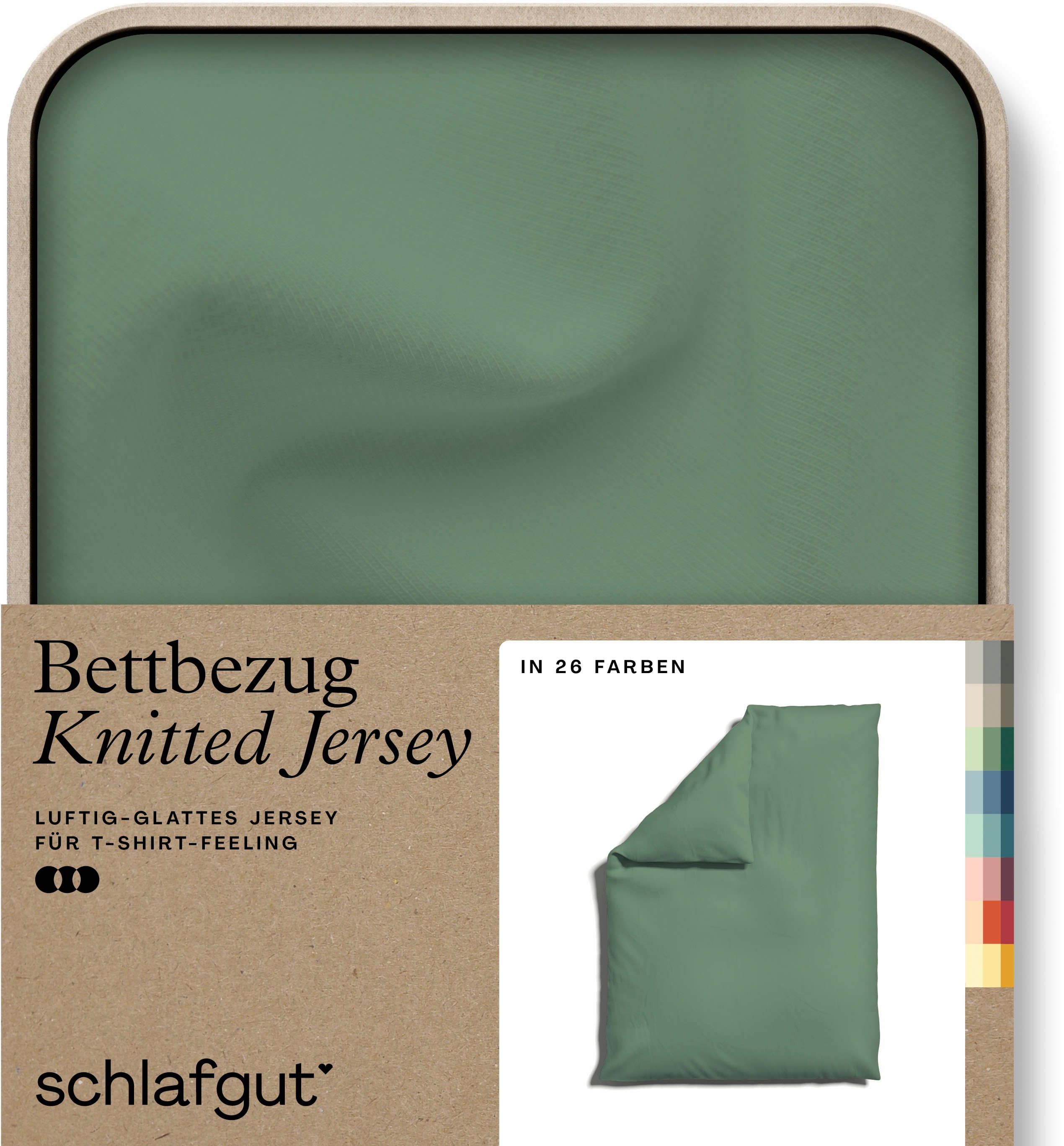 Schlafgut Bettbezug Knitted Jersey uni, aus günstig online kaufen