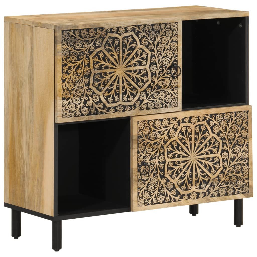 vidaXL Sideboard, Beistellschrank 80x33x75 cm Massivholz Mango