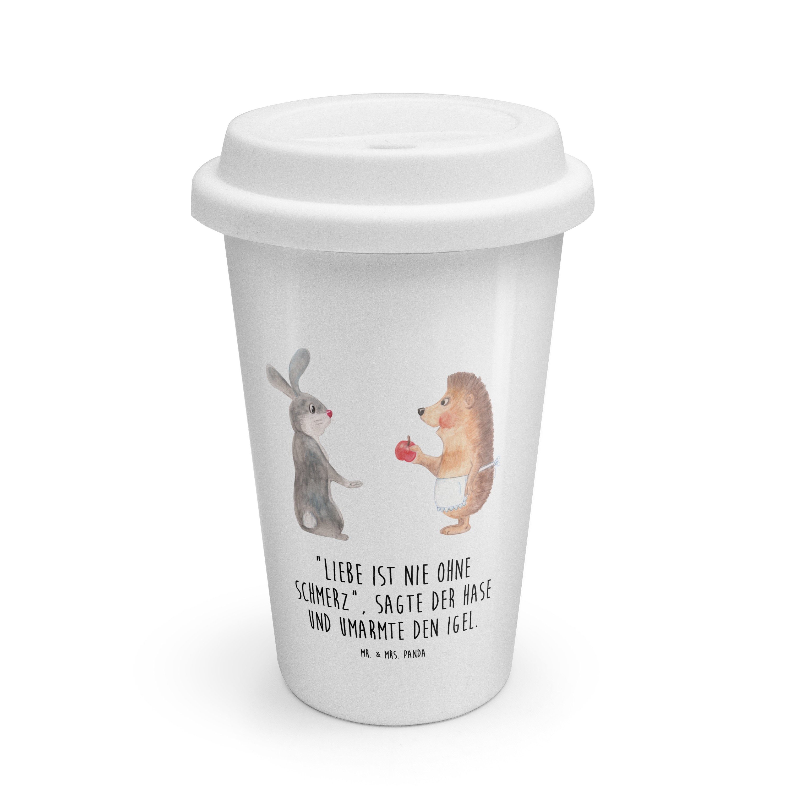Mr. & Mrs. Panda CoffeetogoBecher Hase Igel Weiß Geschenk