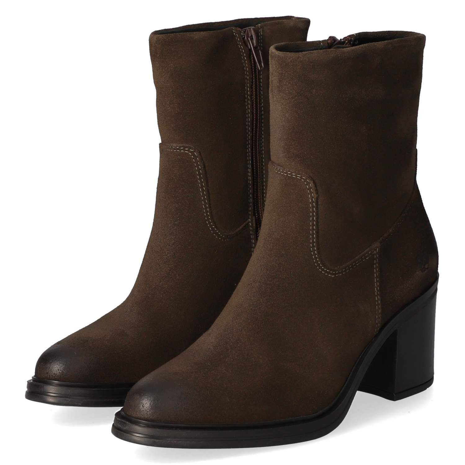 Apple of Eden Apple of Eden CHIARA 49 KHAKI Damen Rauleder green Schlupfstiefel