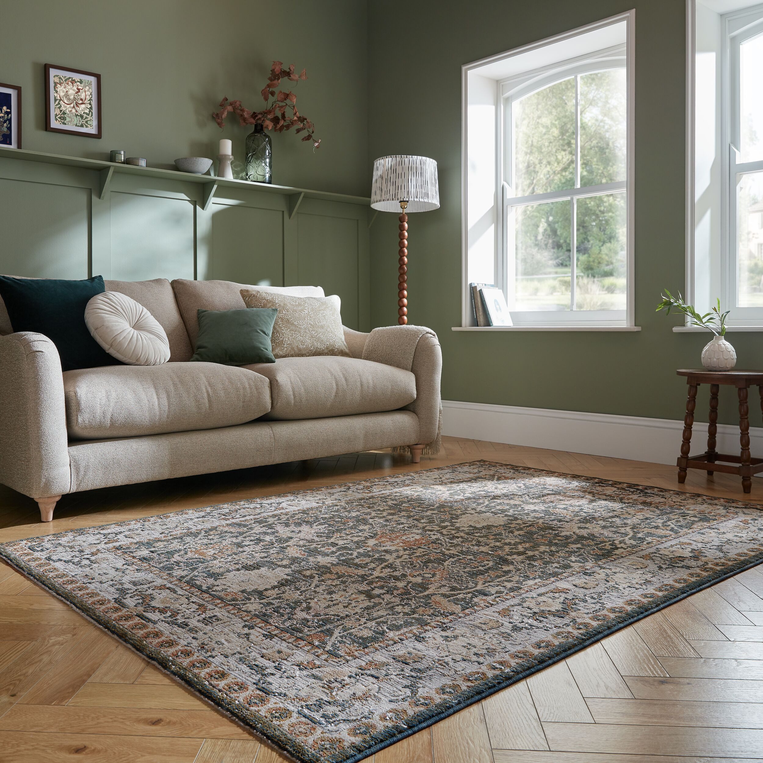 FLAIR RUGS Designteppich Amelina Vintage Teppich, rechteckig, Höhe: 7 mm
