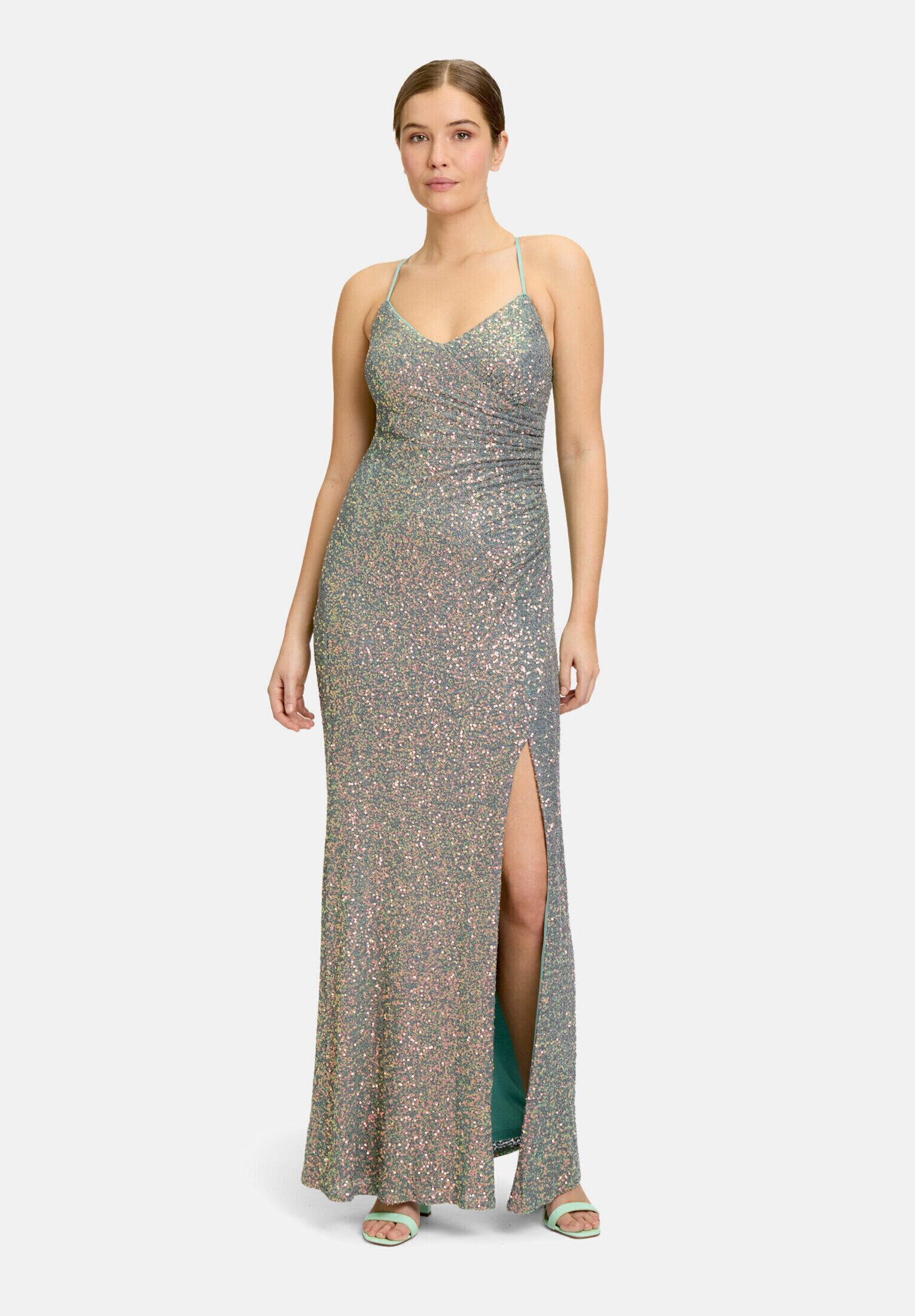 Vera Mont Abendkleid Damen figurbetont Material