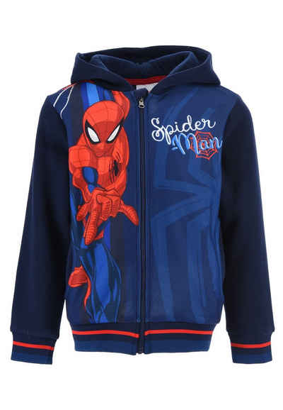 Spiderman Kapuzensweatjacke »Kinder Jungen Sweat-Jacke Hoodie-Jacke Kapuzenjacke Reißverschluss«