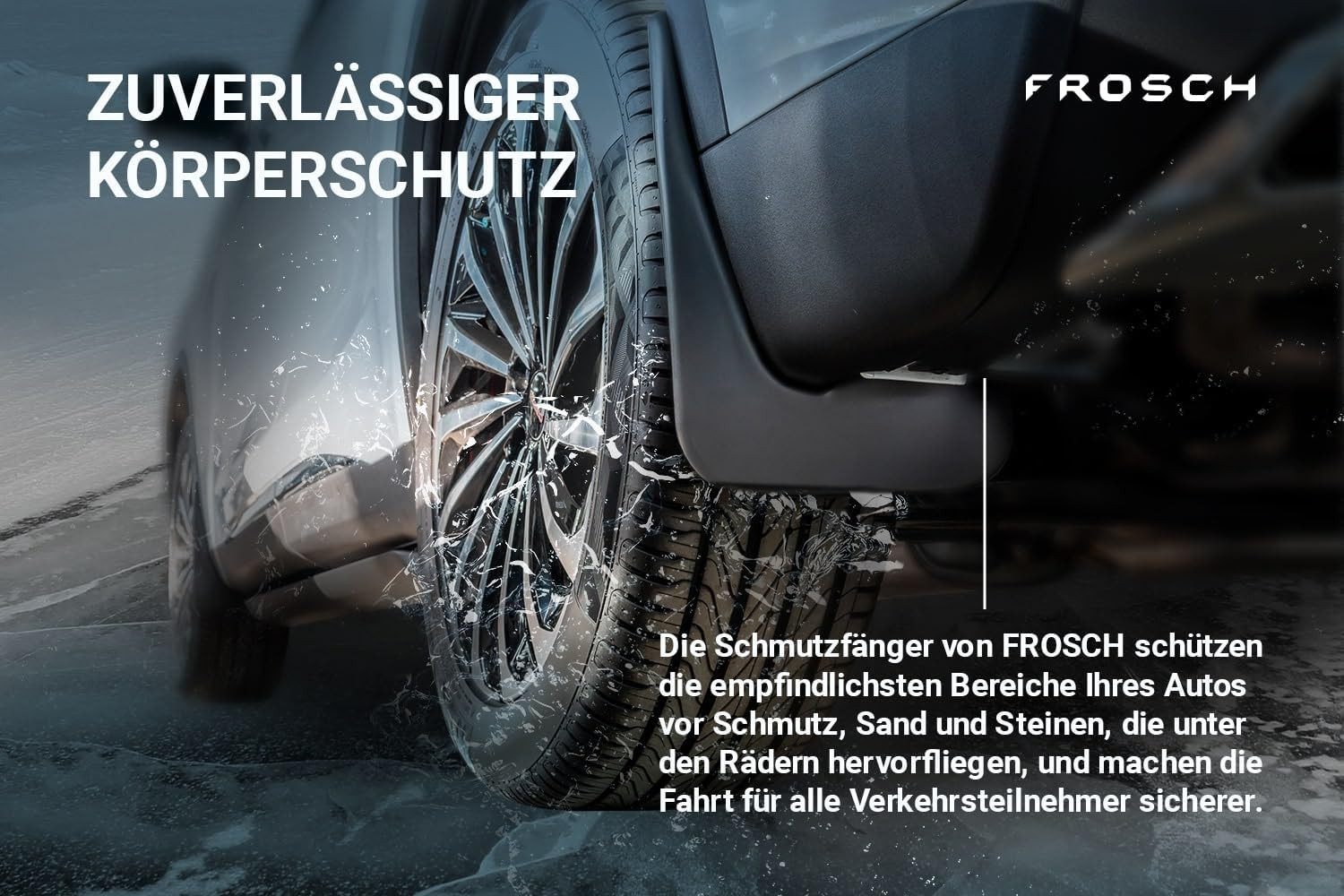 LEMENT Kfz-Schmutzfänger Vorne passend für Mitsubishi ASX ab 2018, SUV, vorne, 2-tlg., Fahrzeugspezifische Passform