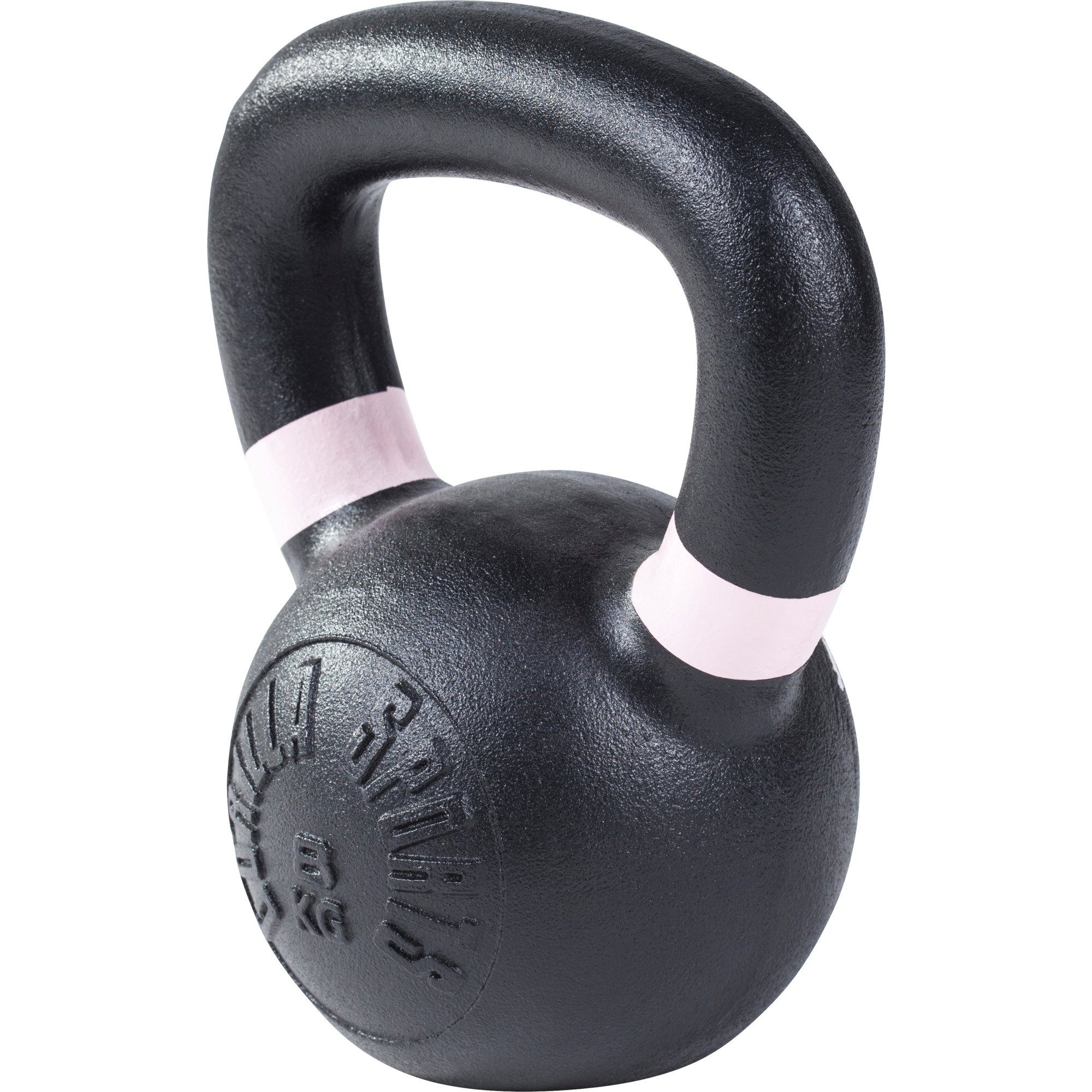 GORILLA SPORTS Kettlebell Kugelgewicht Kugelhantel, Schwarz Farbmarkierungen 8 Gusseisen, - KG mit