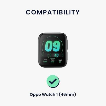 kwmobile Uhrenarmband 2x Sportarmband für Oppo Watch 1 (46mm), Armband TPU Silikon Set Fitnesstracker