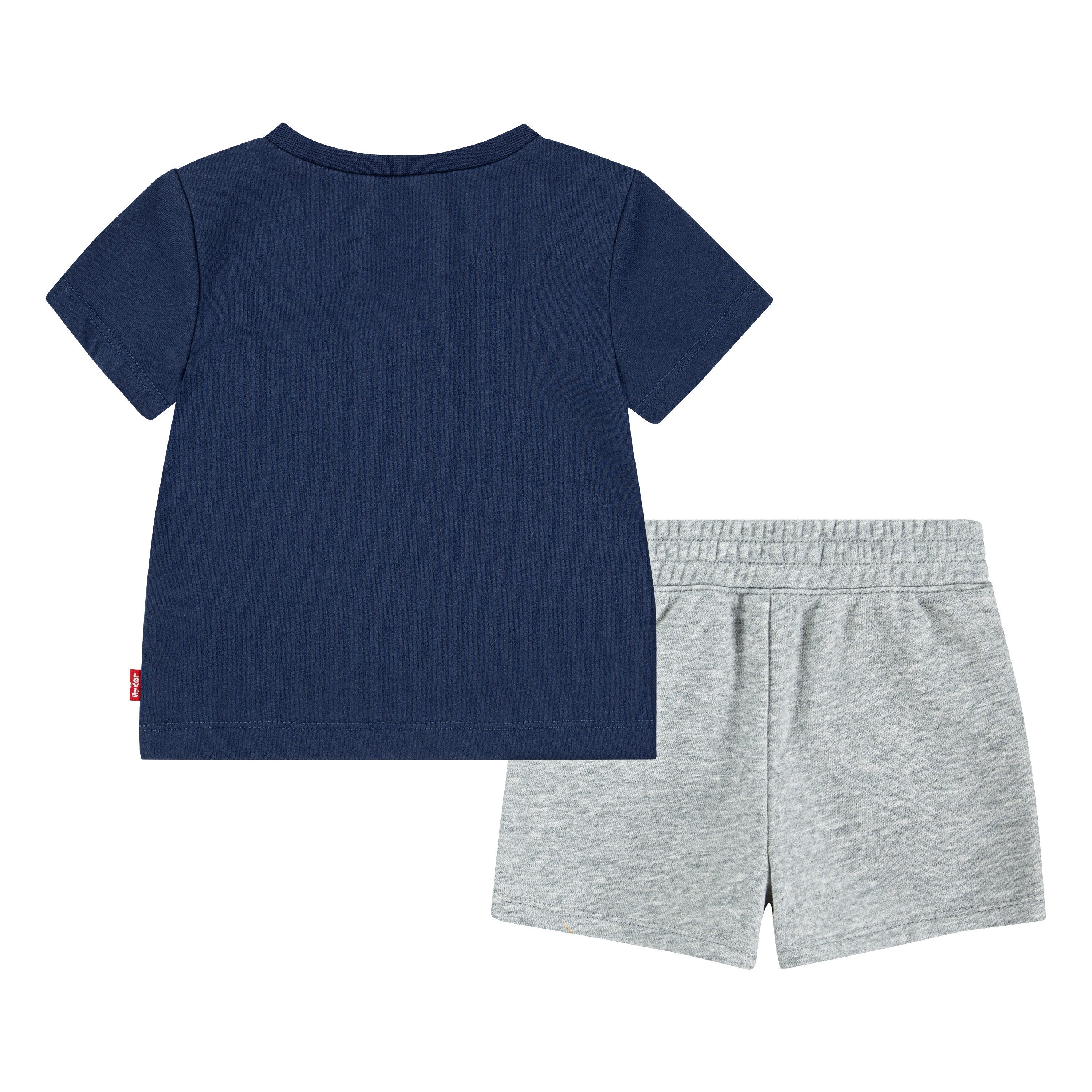 Levi's® Kids Shirt & Shorts LVB BATWING TEE & KNIT SHORT S (Set, 2-tlg) mit Markenlabel - supersoft