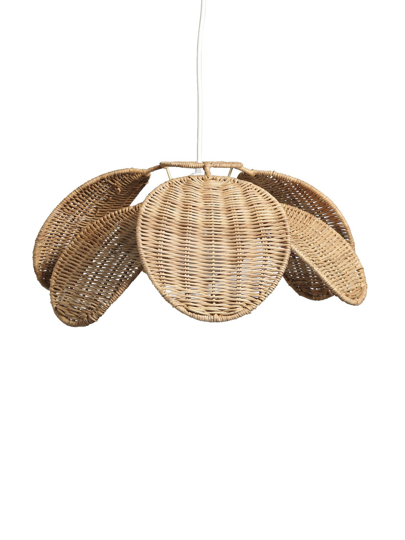 vertbaudet Лампыschirm Kinderzimmer Лампыschirm aus Rattan in Blütenform