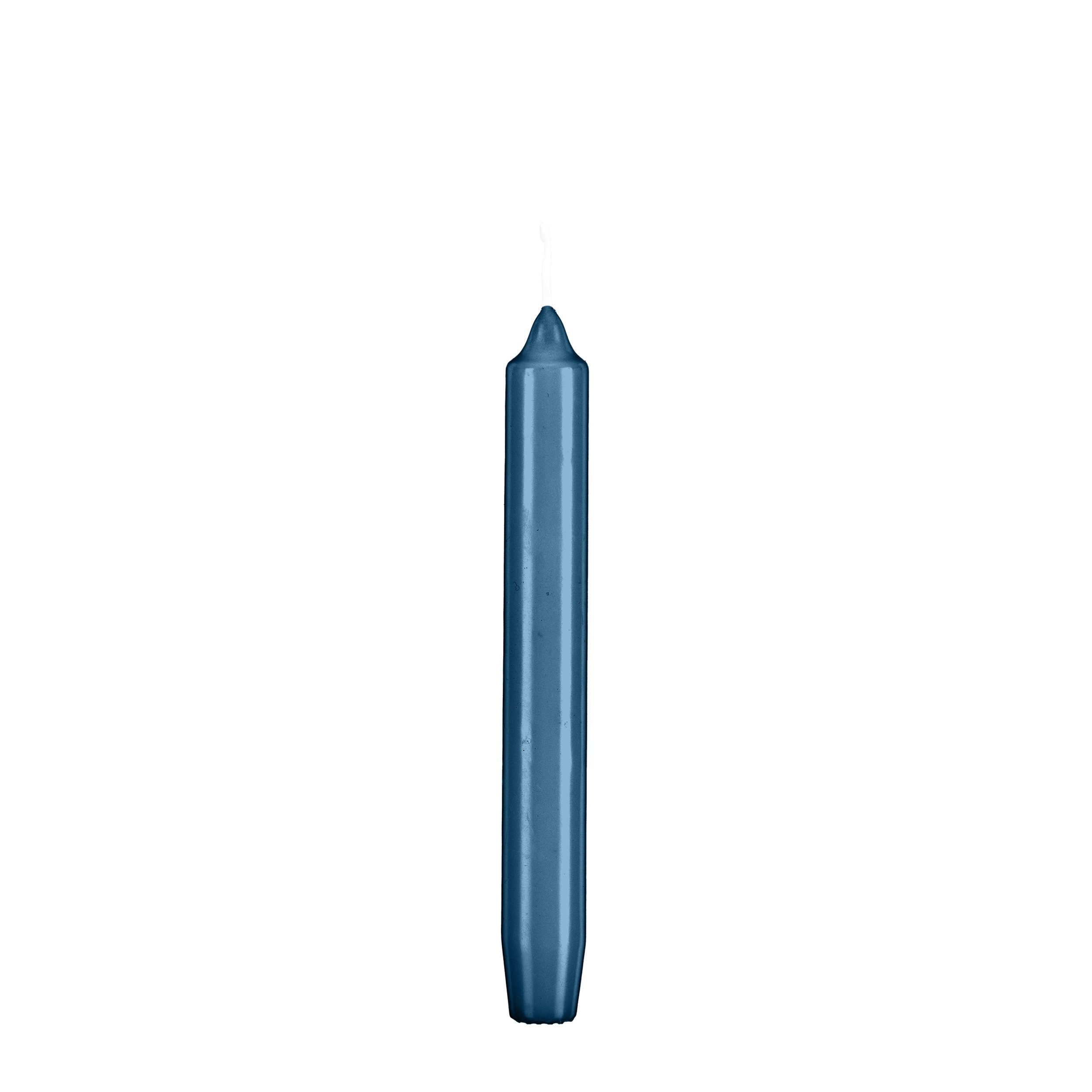 Kopschitz Kerzen Tafelkerze Tafelkerzen Petrol Blau 190 x Ø 21 mm, 12 Stück